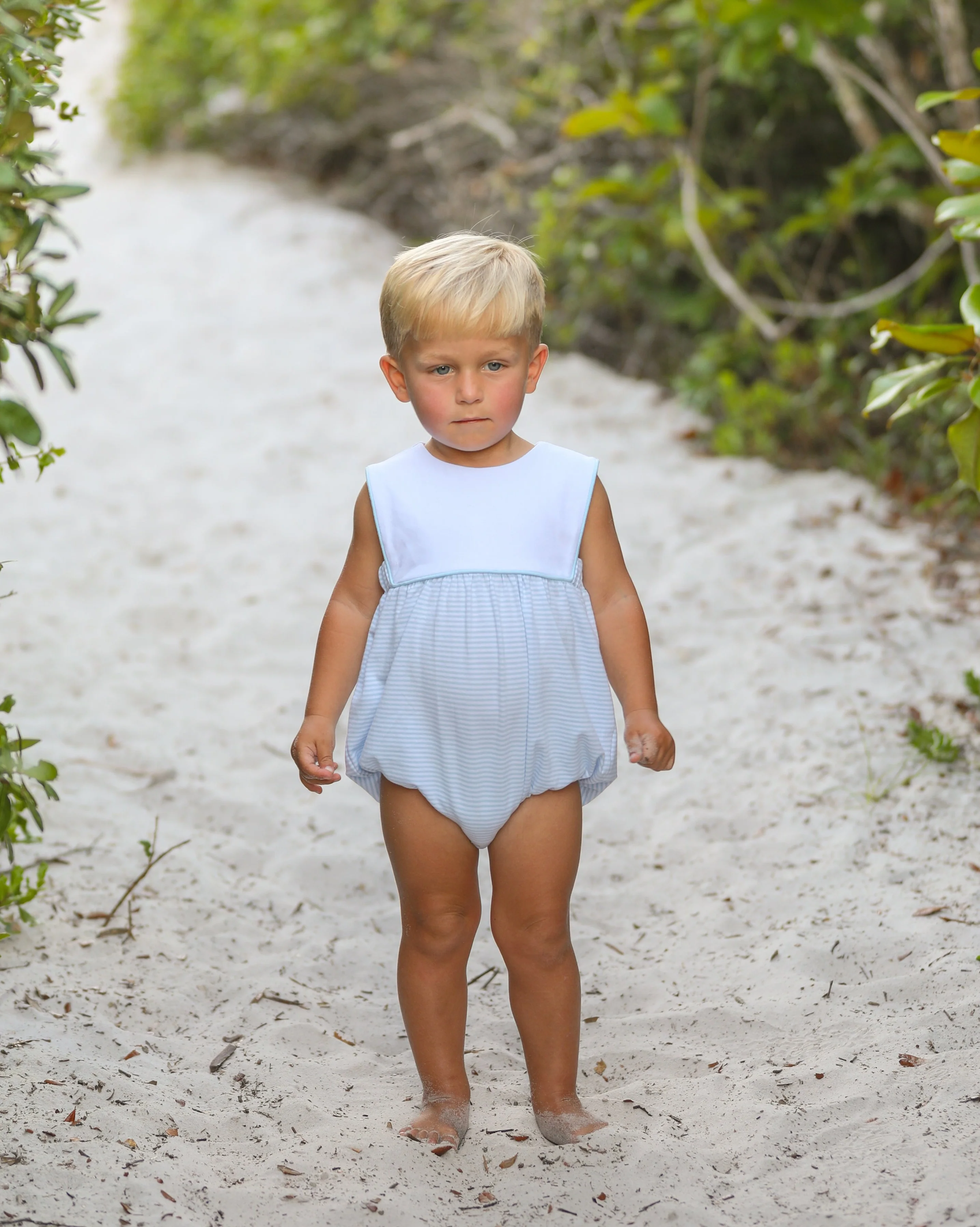 Trotter Street Kids Noah Bubble - Cornflower Blue Stripe - Image 3