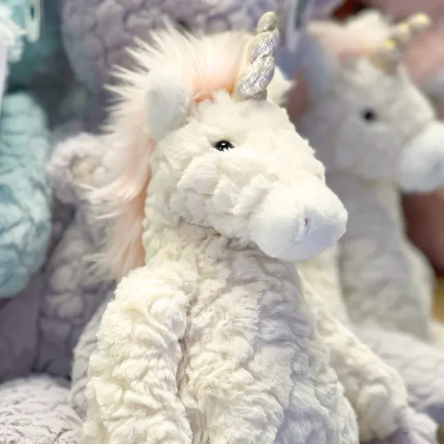 Cream Putty Unicorn -13" Plush Toy - Image 3