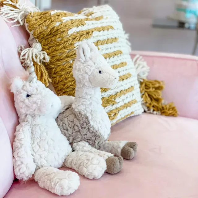 Cream Putty Unicorn -13" Plush Toy - Image 5