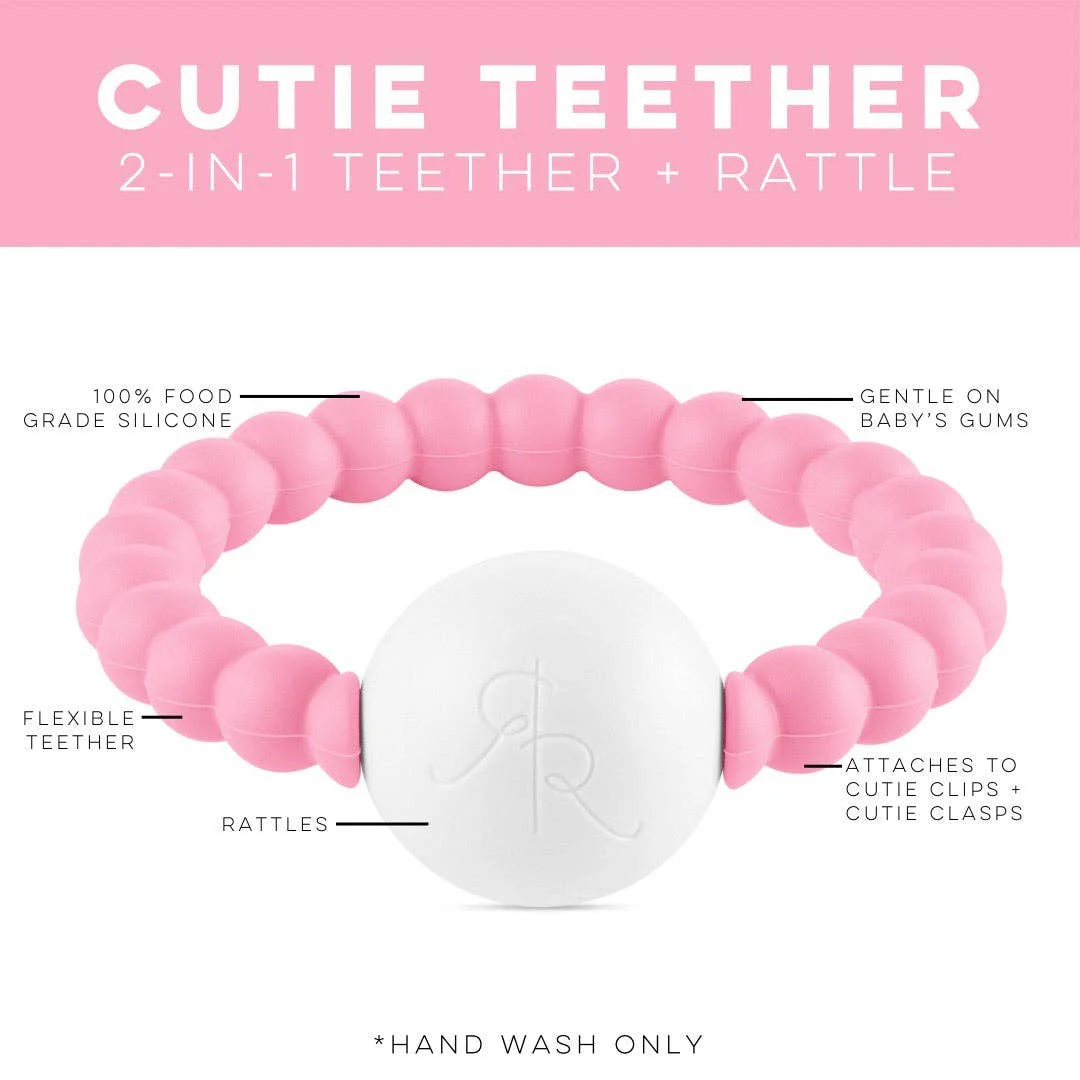 Cutie Teether (Handheld Rattle): Pink - Image 3