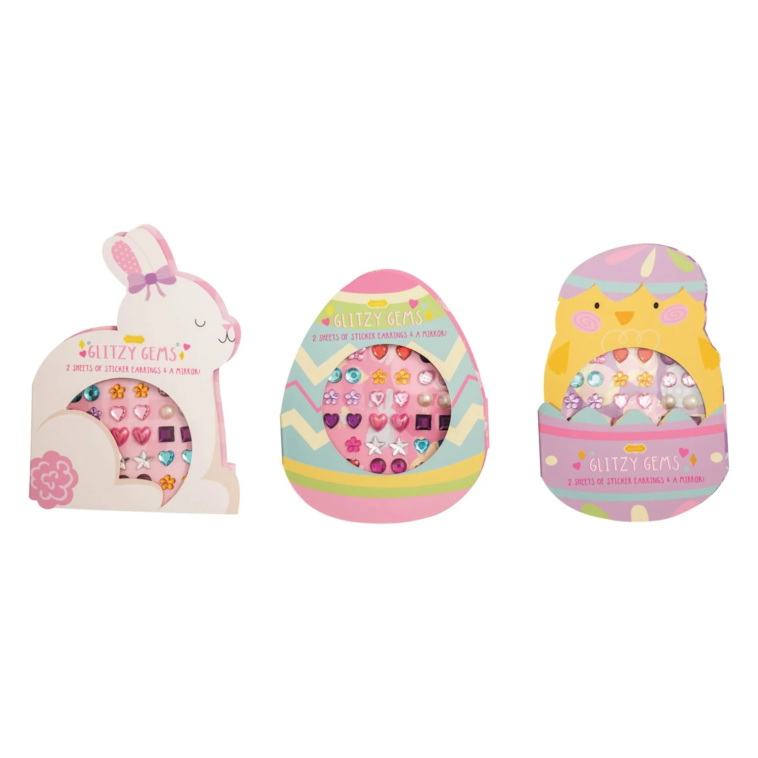 Easter Glitzy Gems Stick-On Earrings - Image 2