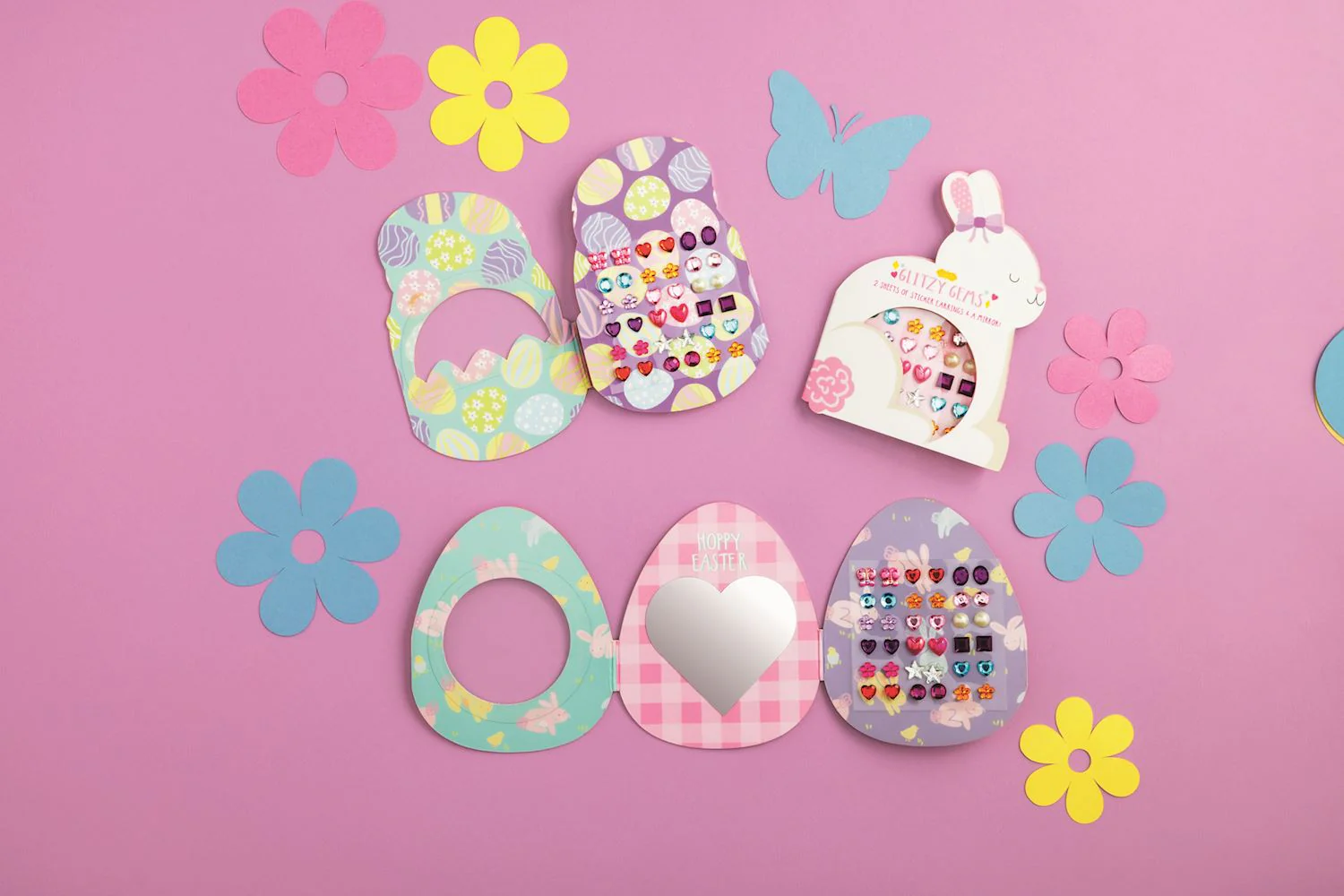 Easter Glitzy Gems Stick-On Earrings - Image 3