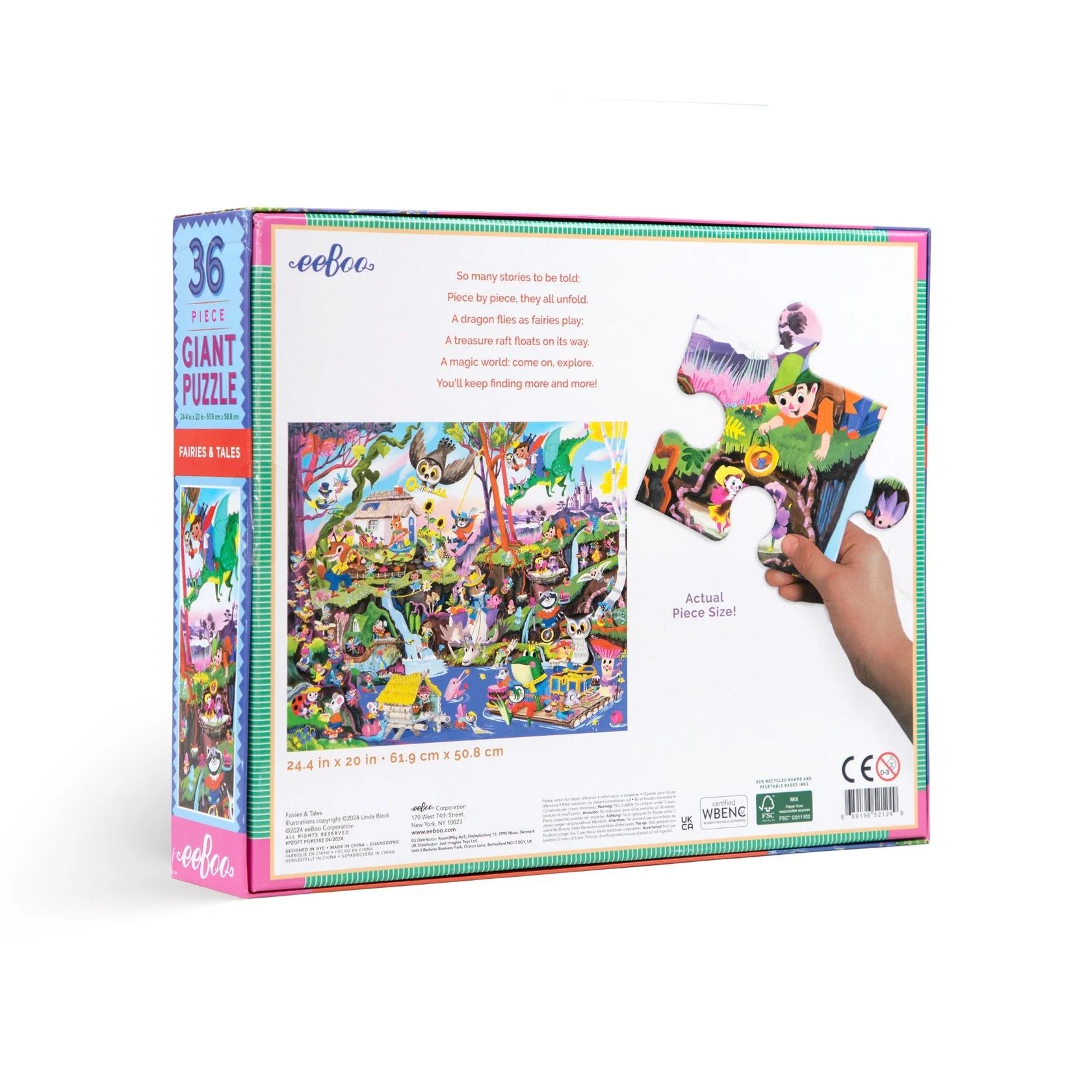 Eeboo Fairies & Tales 36 Piece Giant Puzzle - Image 5