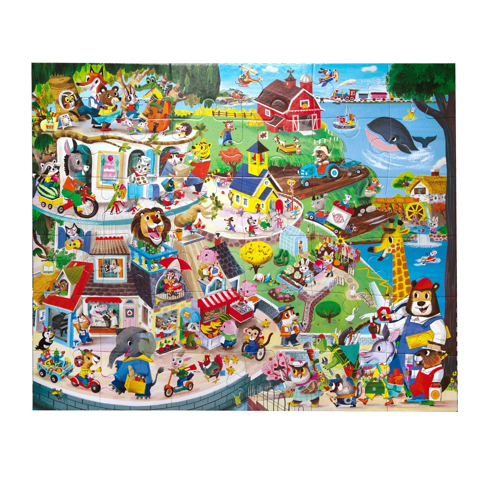 Eeboo Friendly Town 36 Giant Puzzle - Image 3