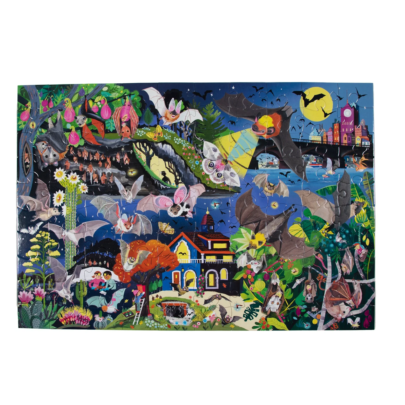 Eeboo Love of Bats 100 Piece Puzzle - Image 4