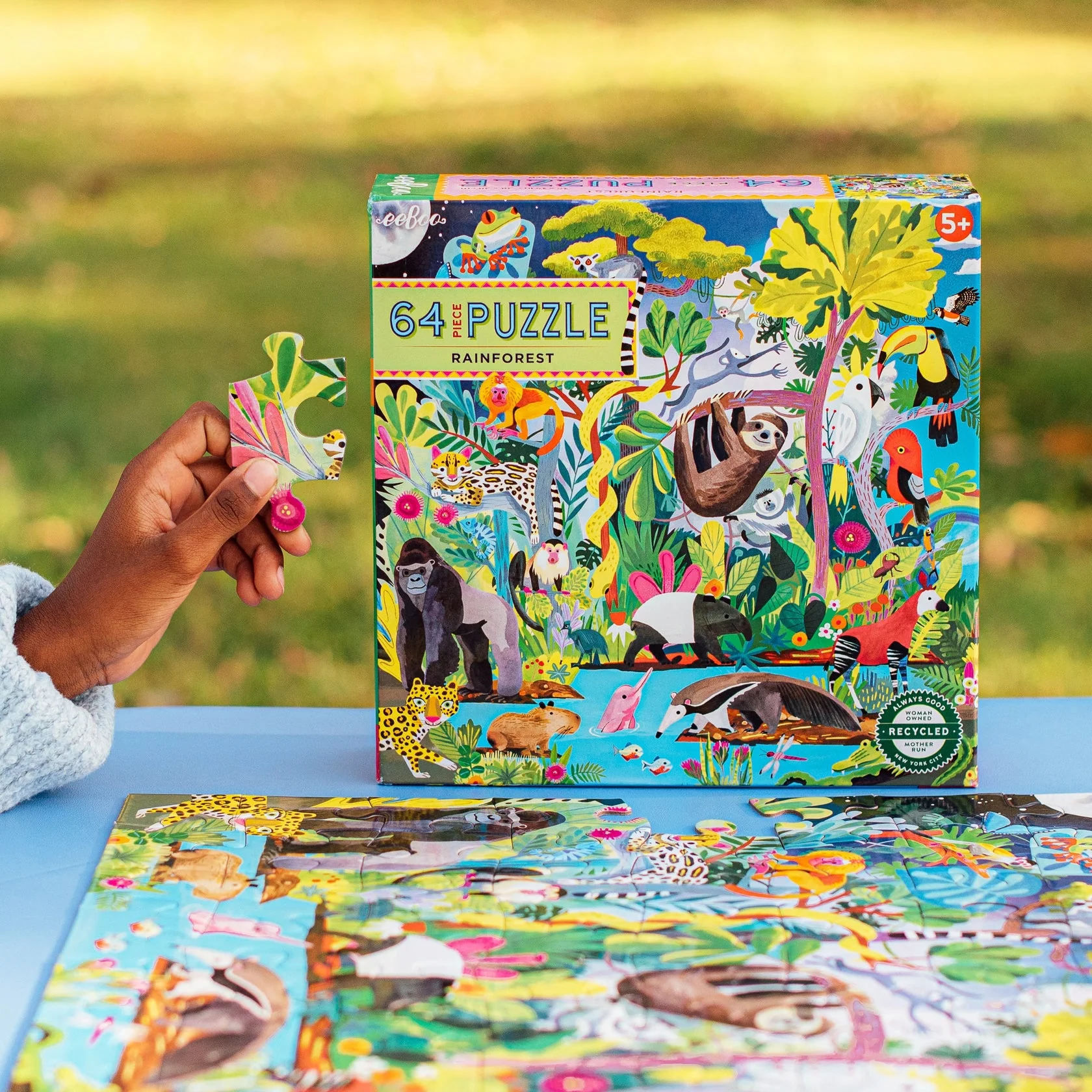 Eeboo Rainforest 64 Piece Puzzle - Image 3