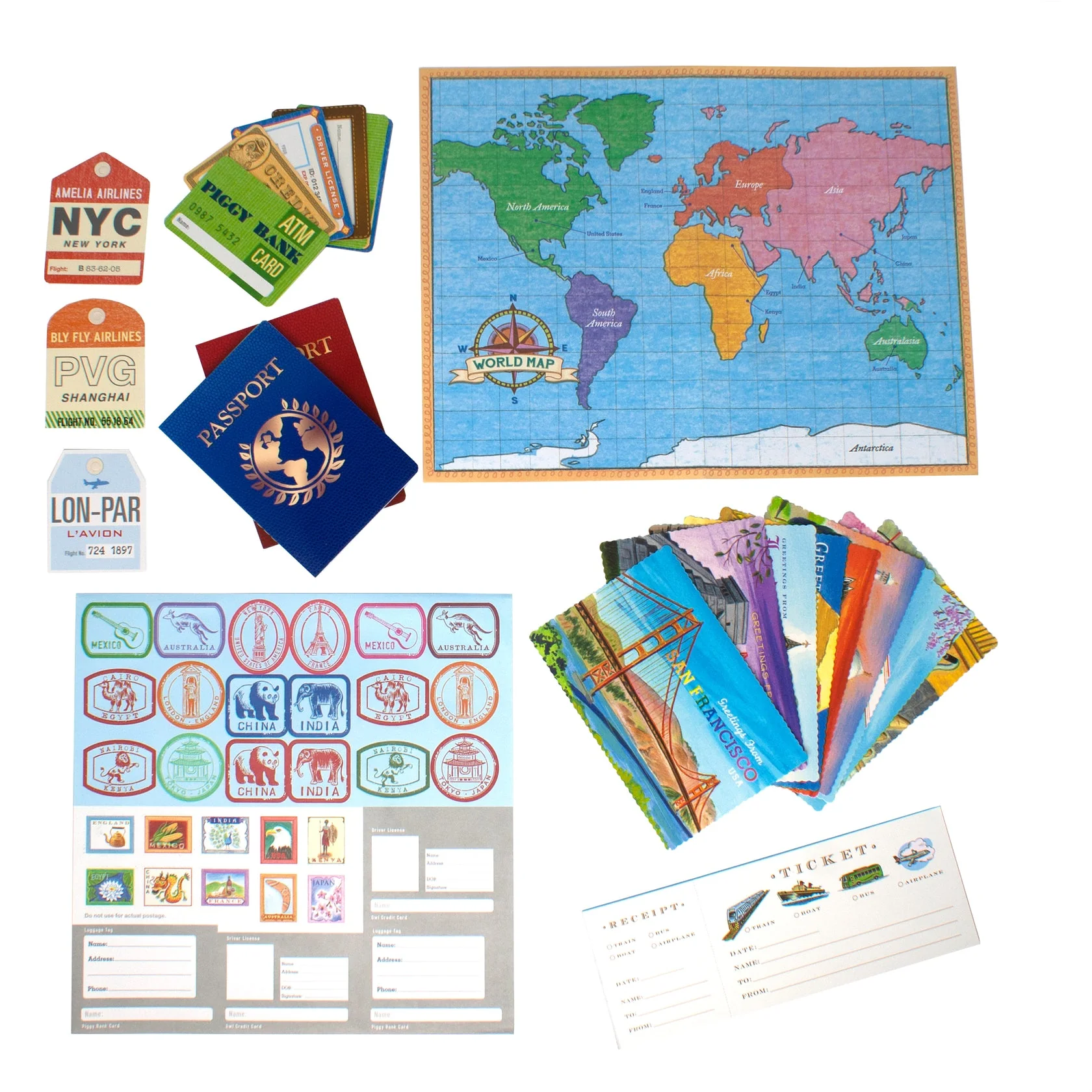 Eeboo World Traveler Pretend Play - Image 4
