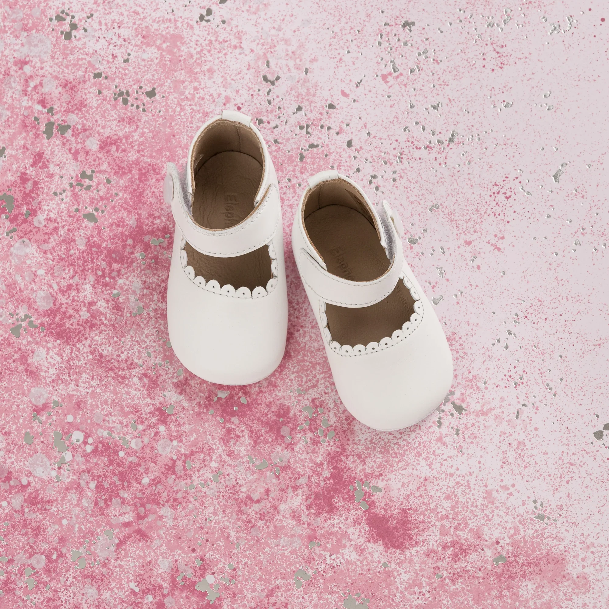 ELEPHANTITO Mary Jane for Baby-White - Image 3