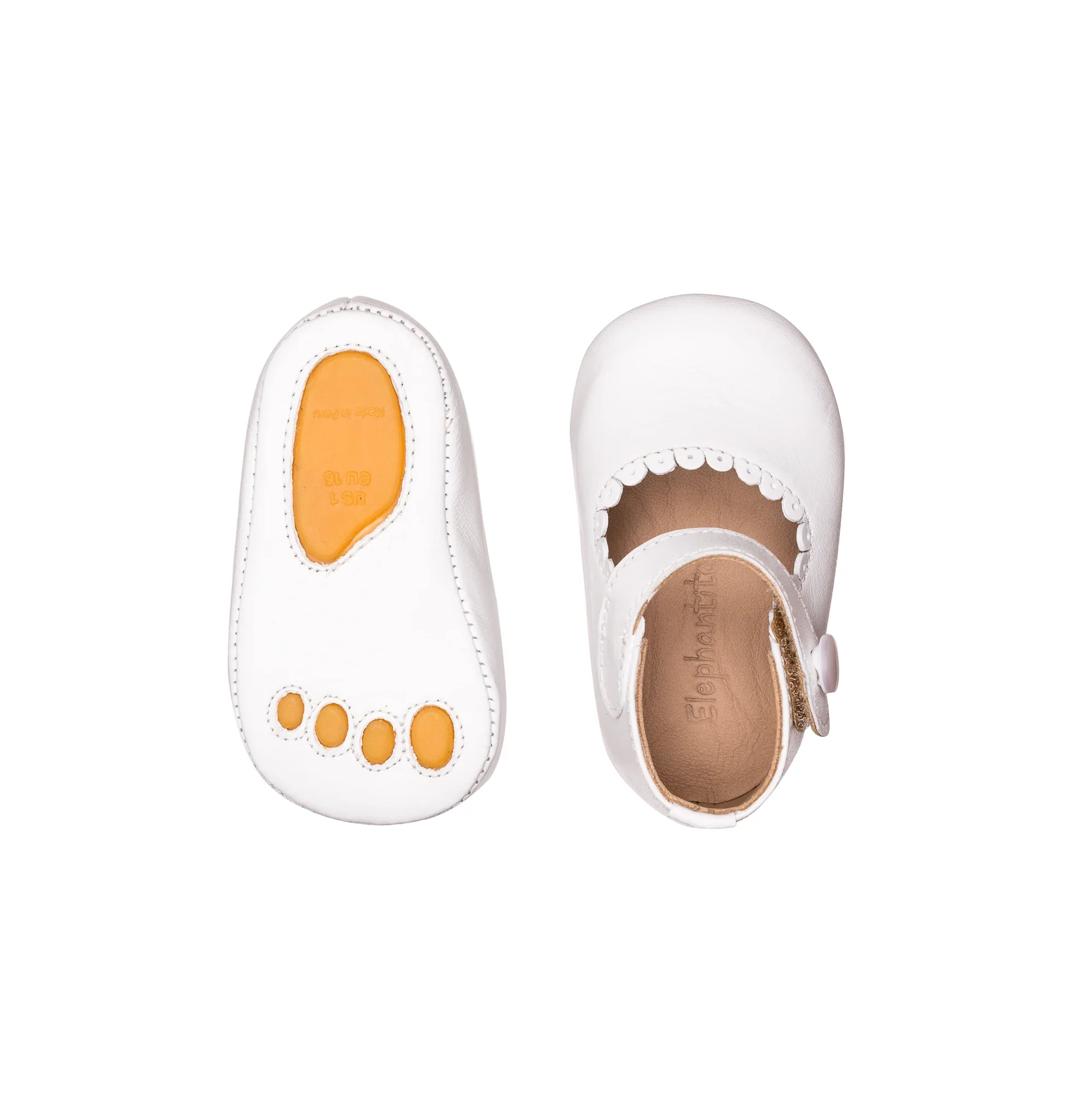 ELEPHANTITO Mary Jane for Baby-White - Image 8