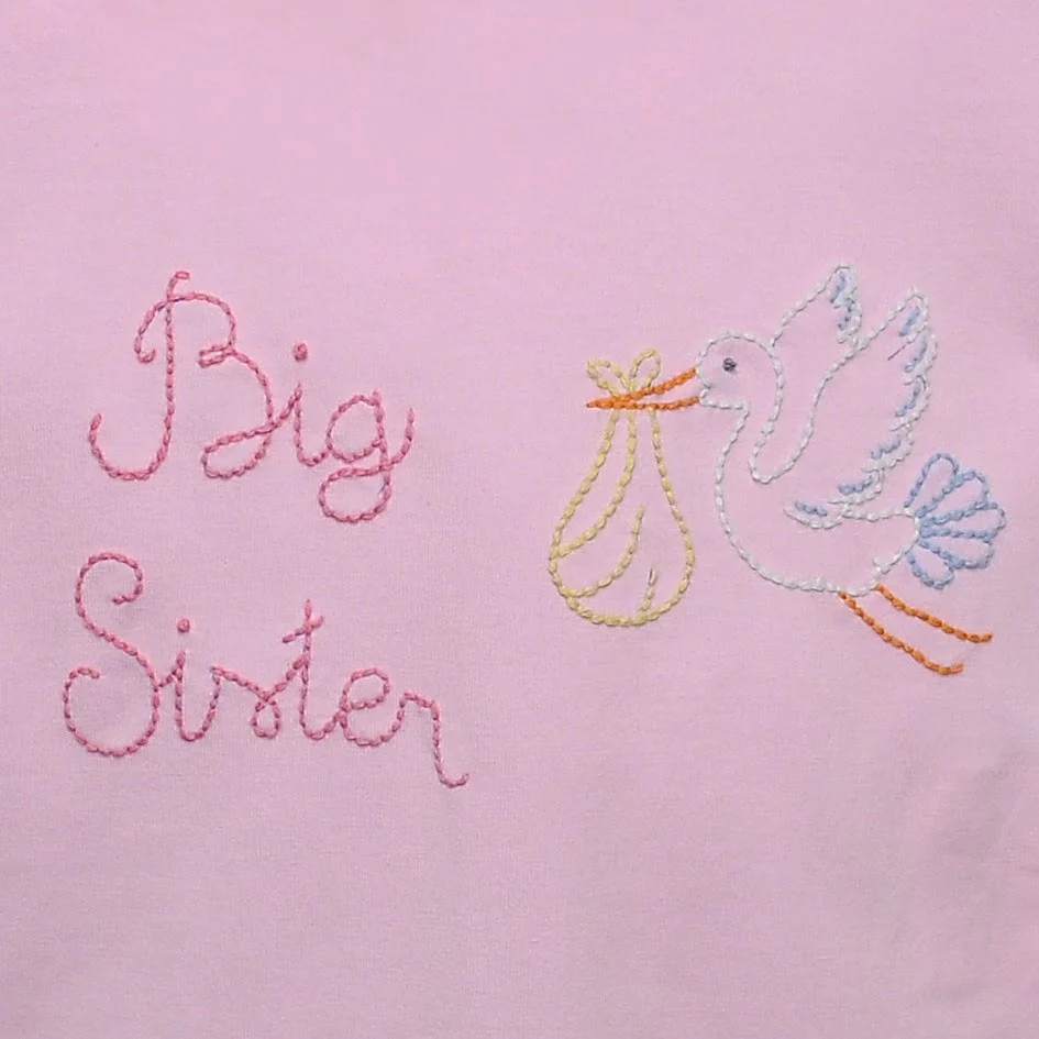 Emma Blouse-Big Sister w/Stork - Image 2