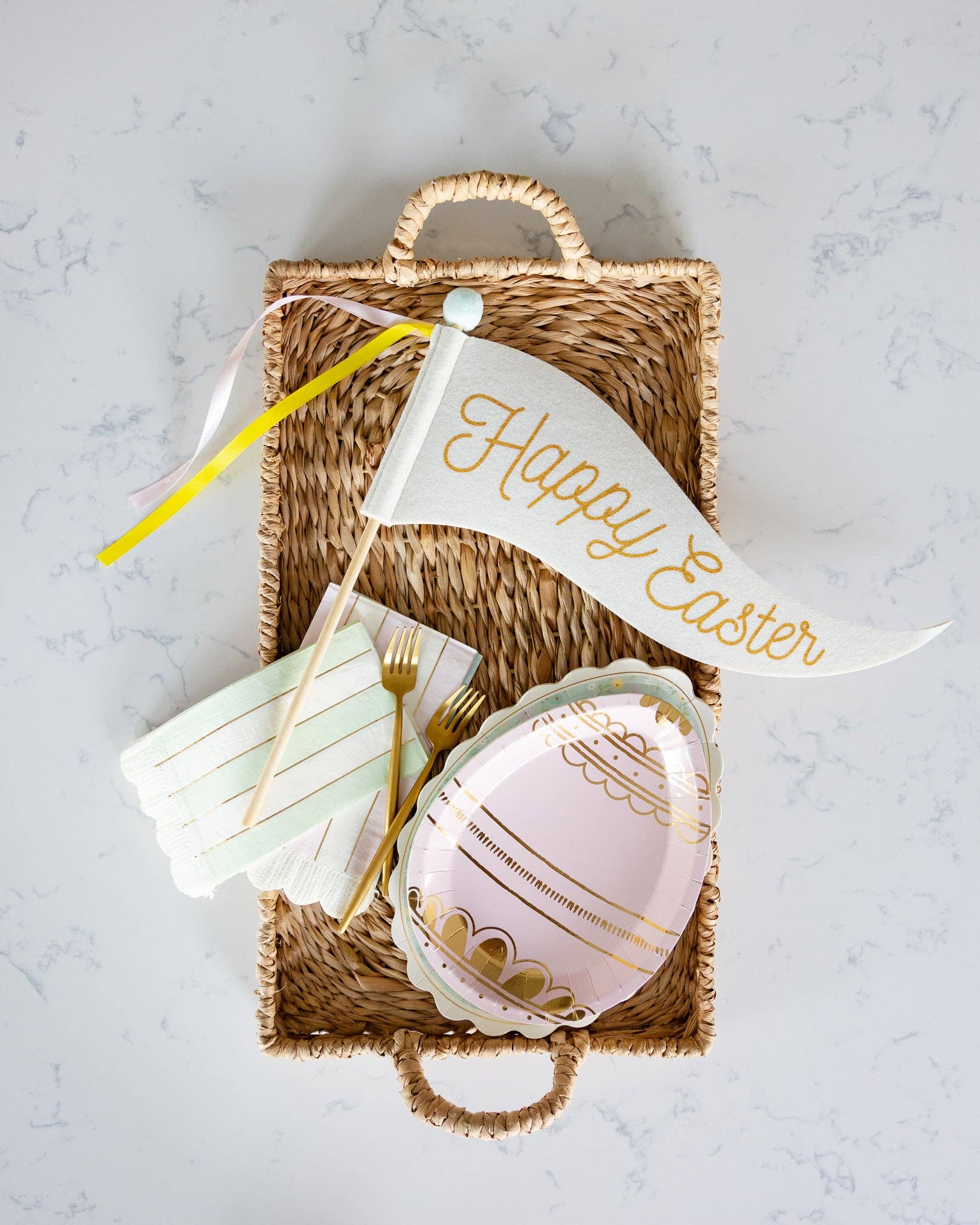 EPS1115 - Happy Easter Felt Pennant - Image 2