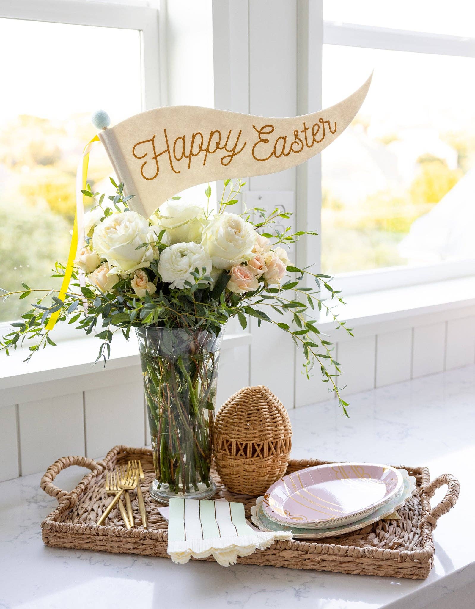 EPS1115 - Happy Easter Felt Pennant - Image 3