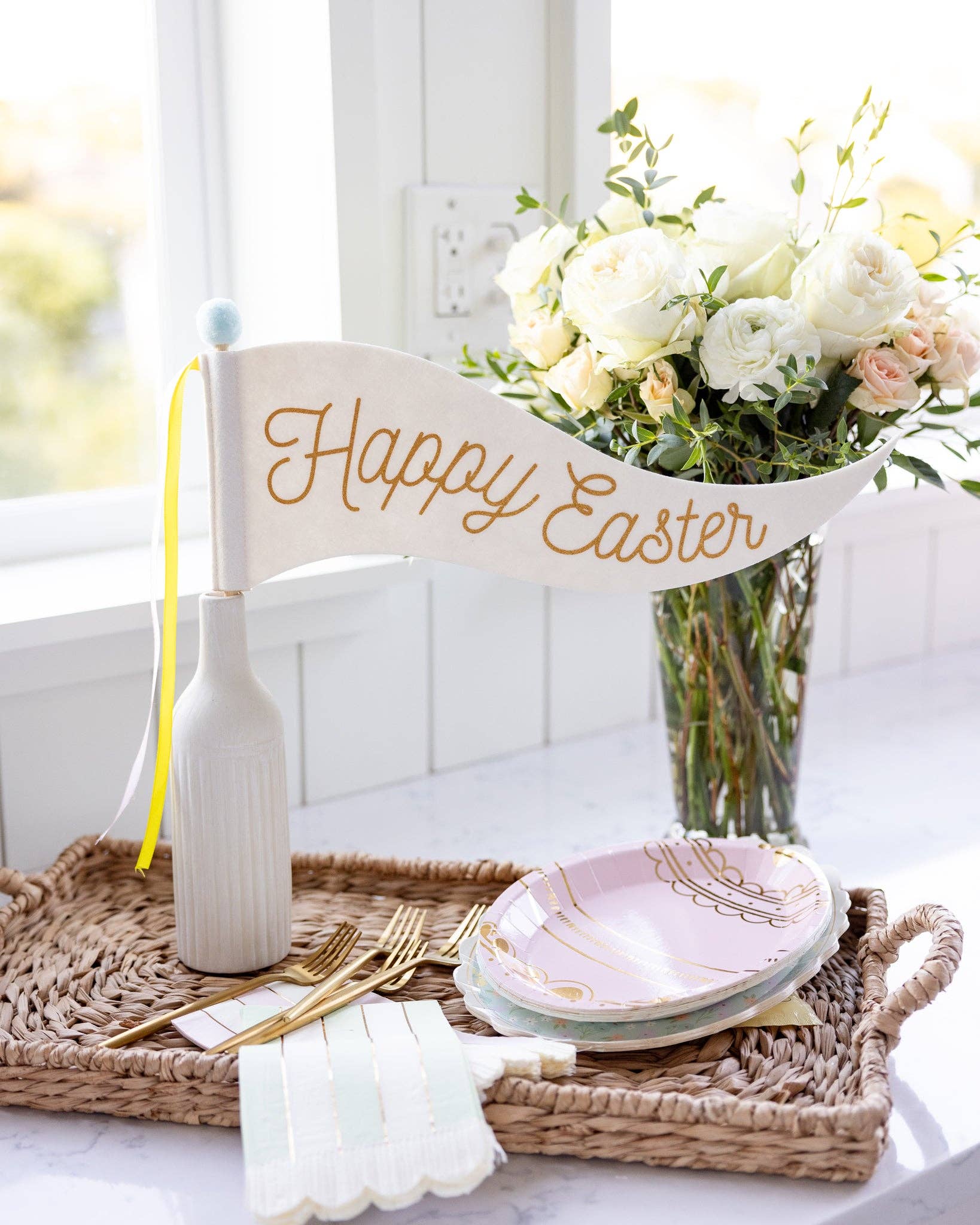 EPS1115 - Happy Easter Felt Pennant - Image 5