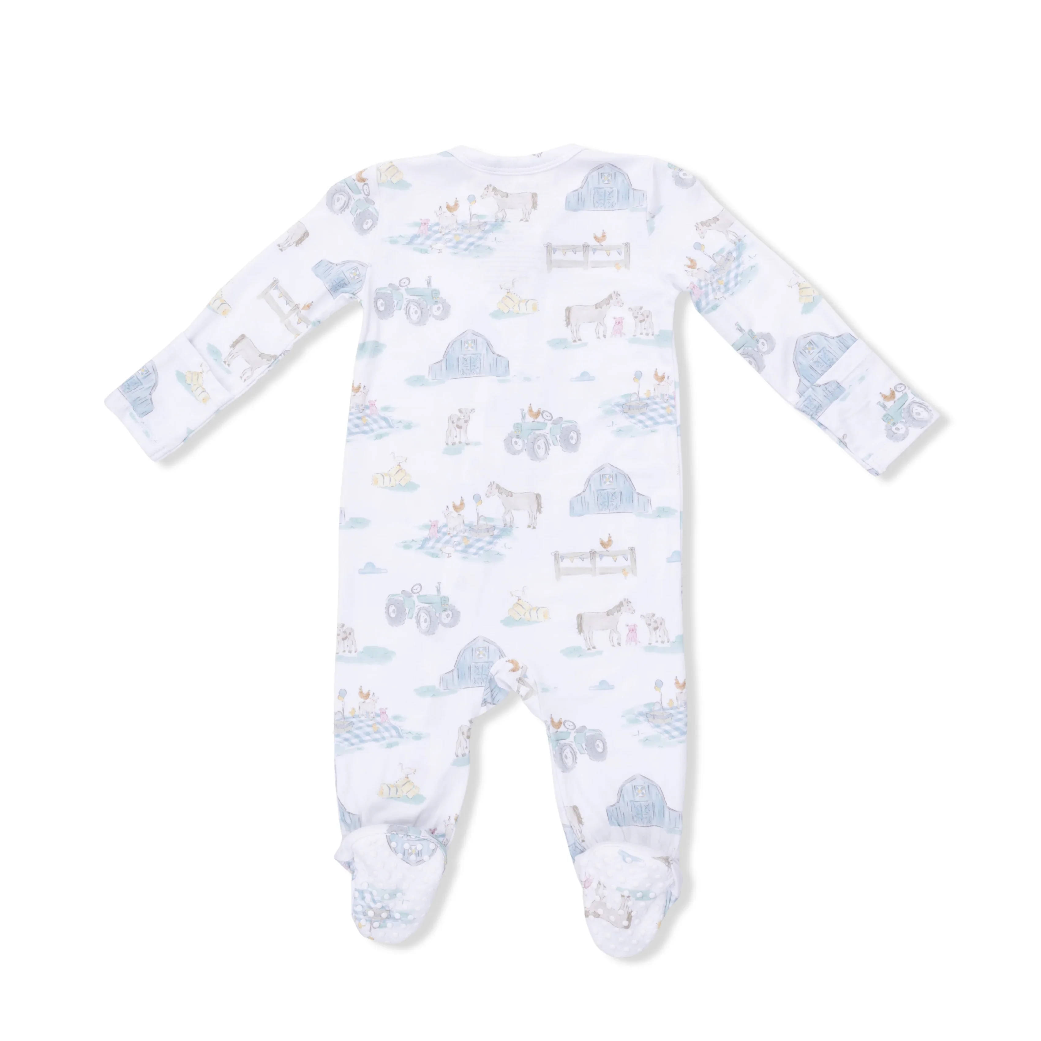 Farm Animal Party - 2 Way Zipper Footie - Image 3