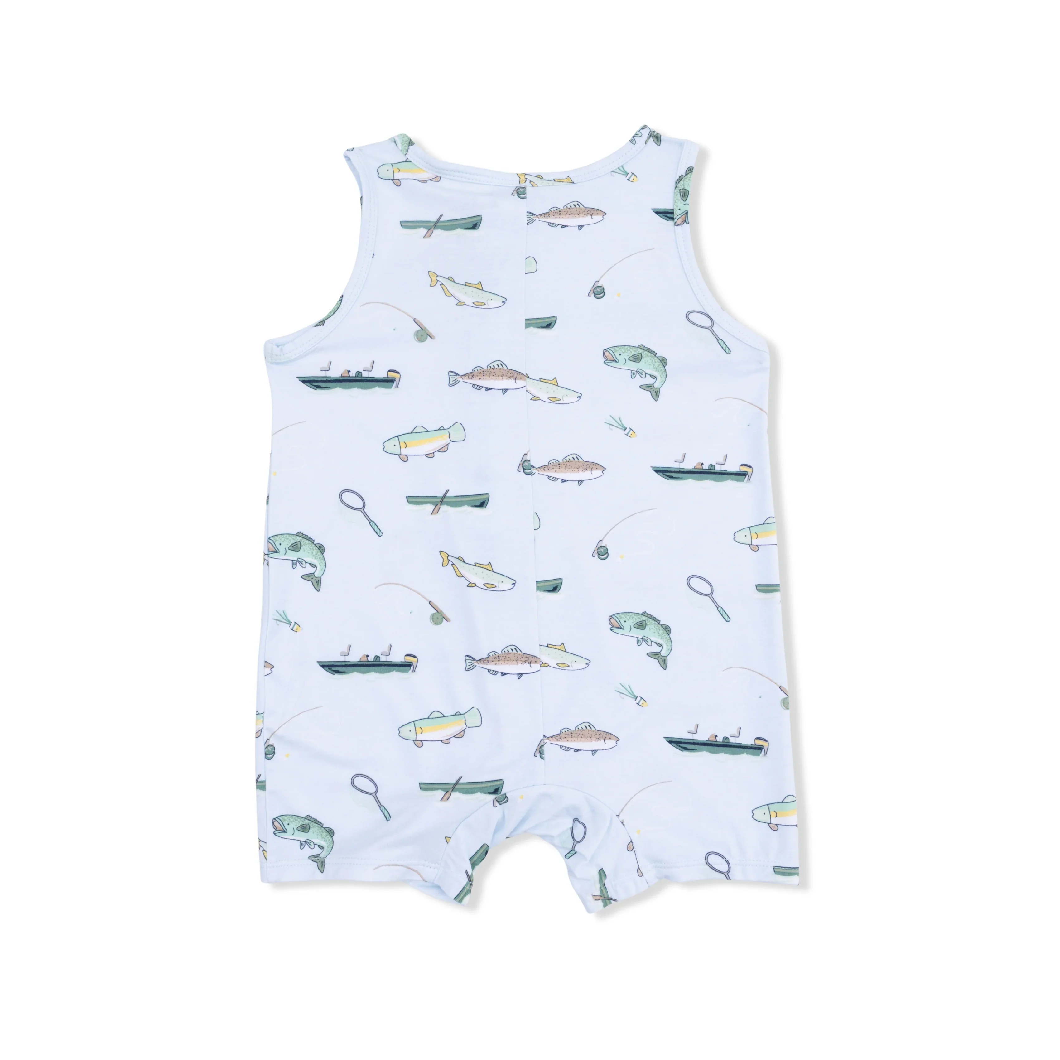 Fishing- Sleeveless Shortie Romper - Image 2