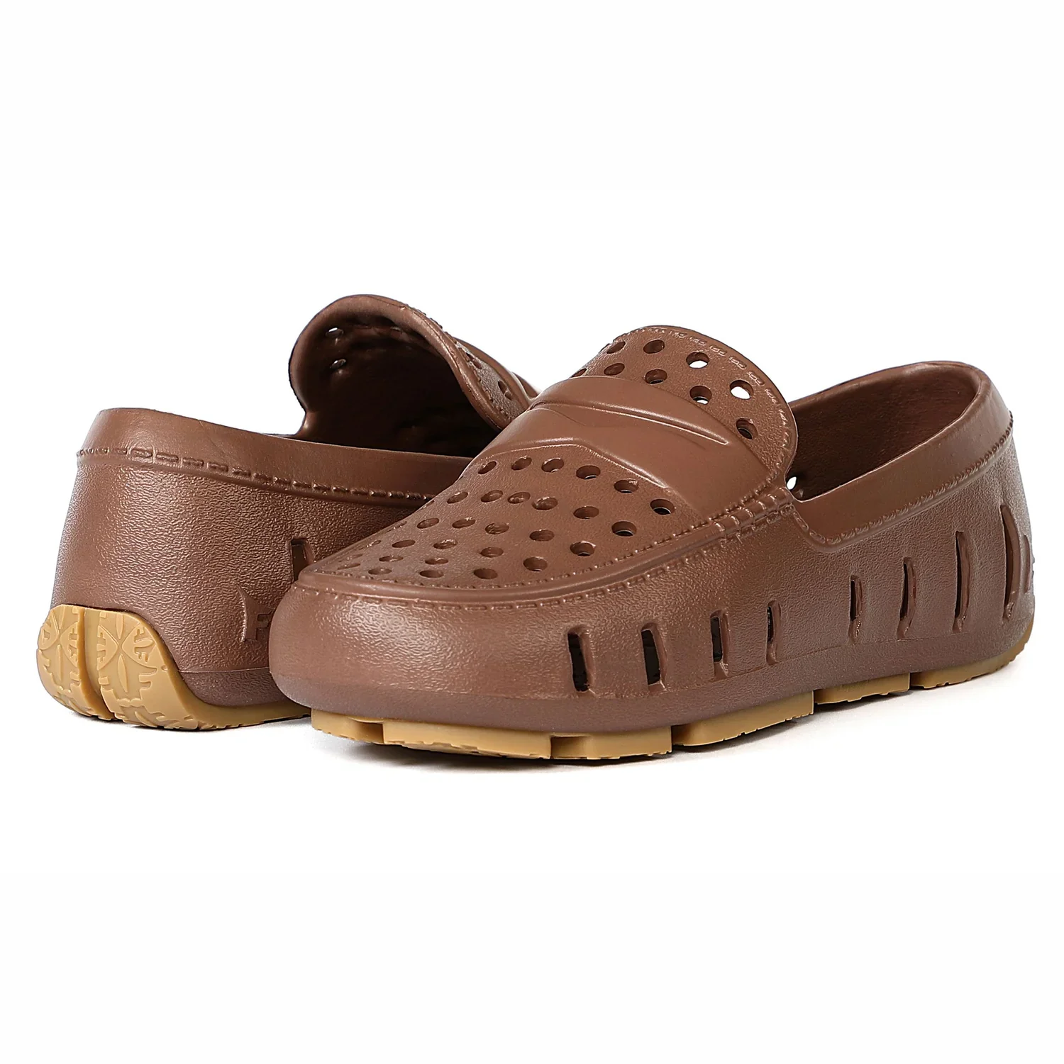 FLOAFERS PRODIGY DRIVER - KIDS- Driftwood Brown/Gum - Image 3