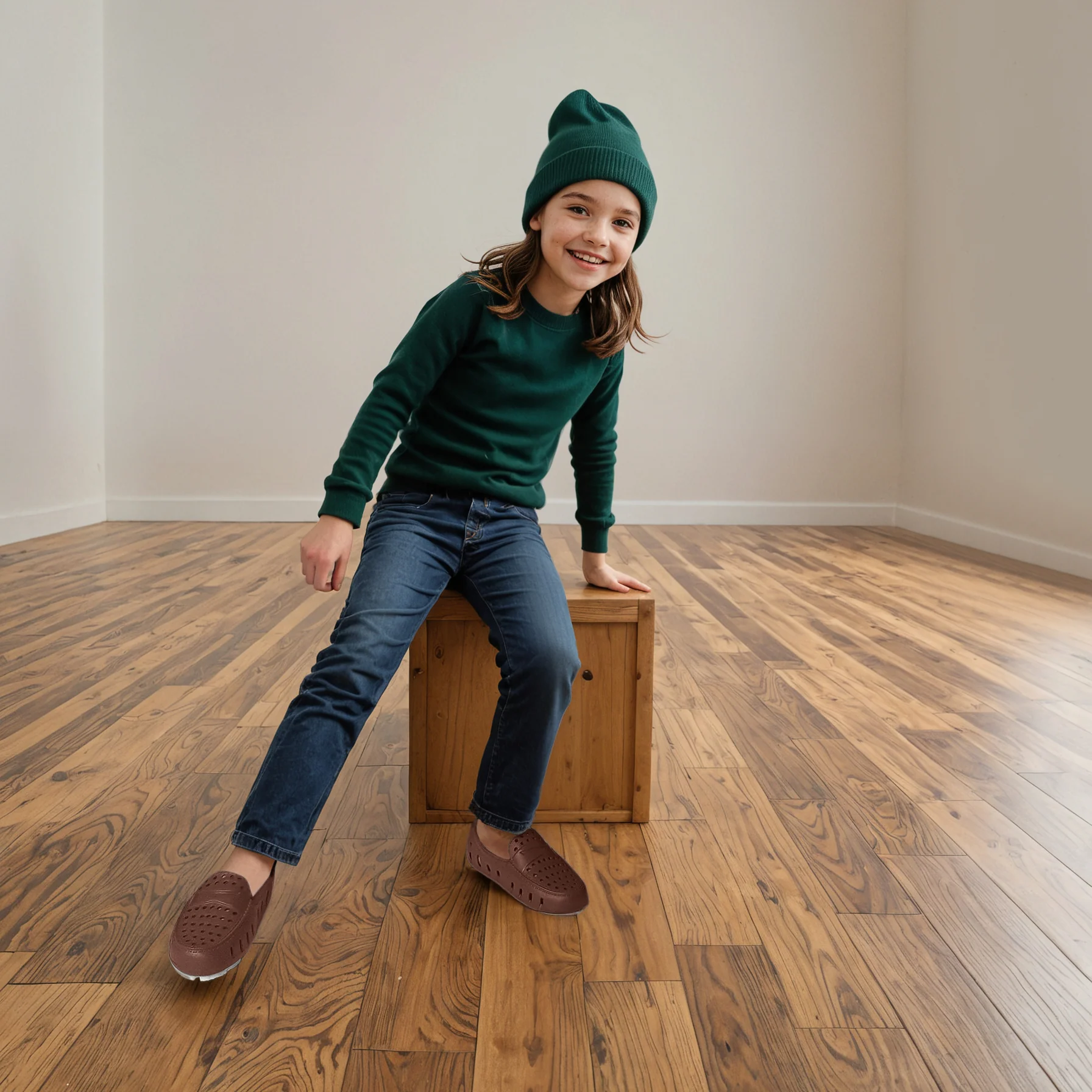 FLOAFERS PRODIGY DRIVER - KIDS- Driftwood Brown/Gum - Image 9