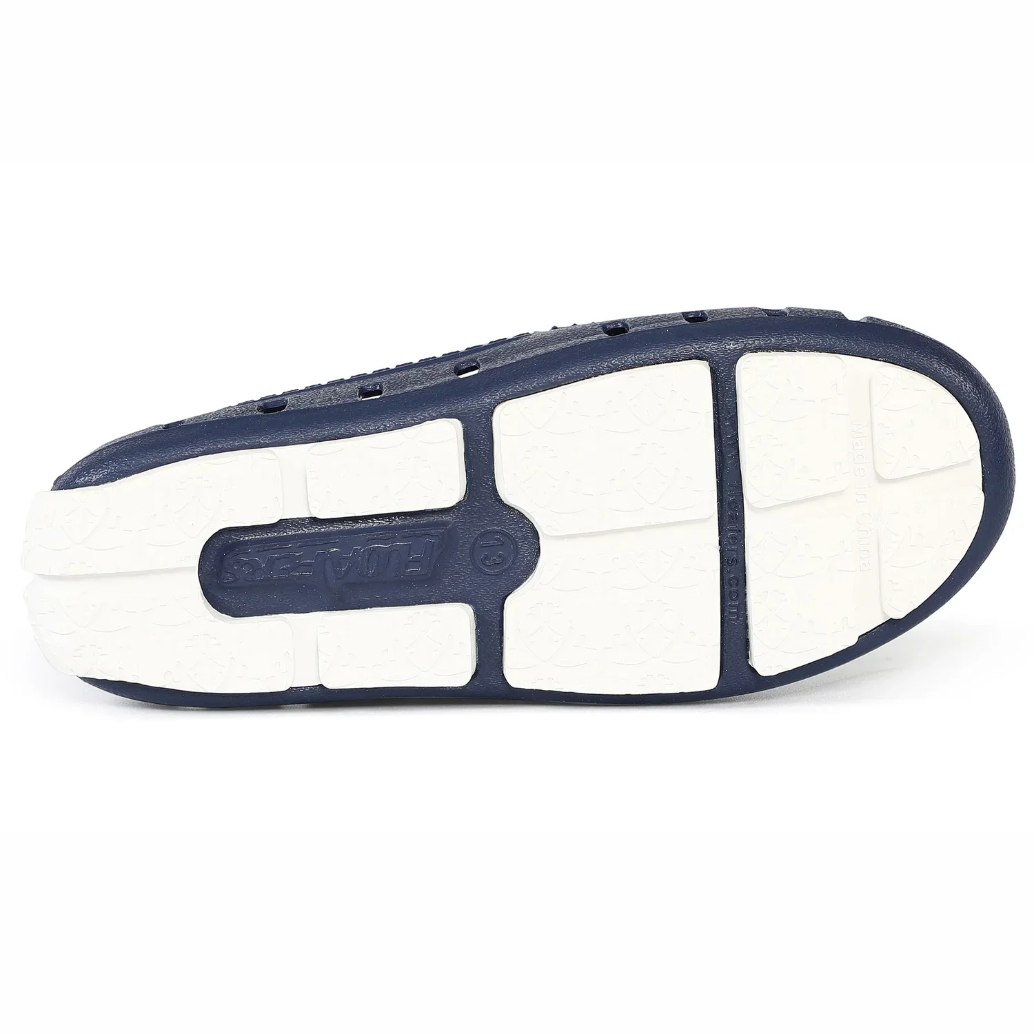 FLOAFERS PRODIGY DRIVER - KIDS- Navy Peony/Bright White - Image 6