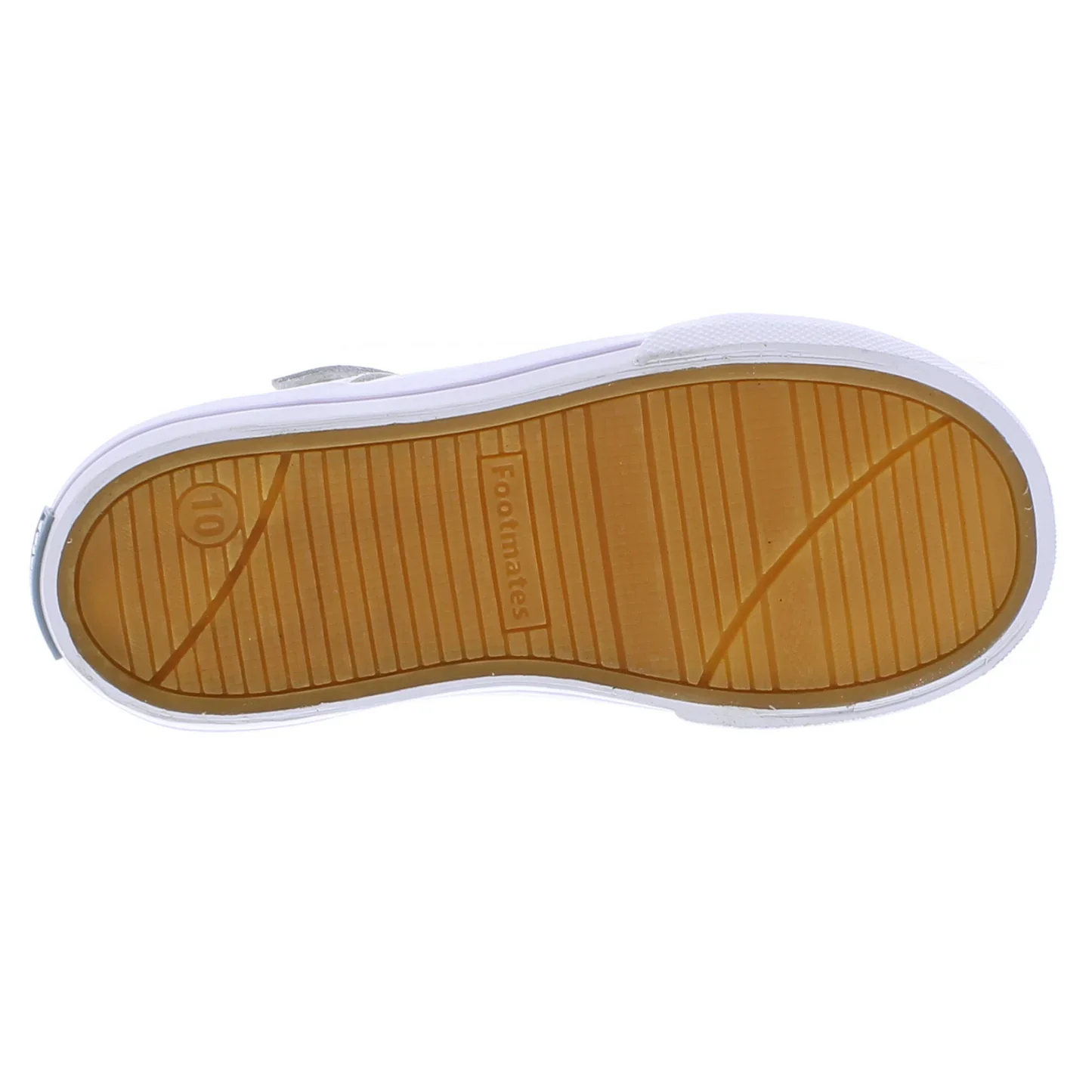 Footmates Drew T-Strap Leather Sneaker- White Leather - Image 8