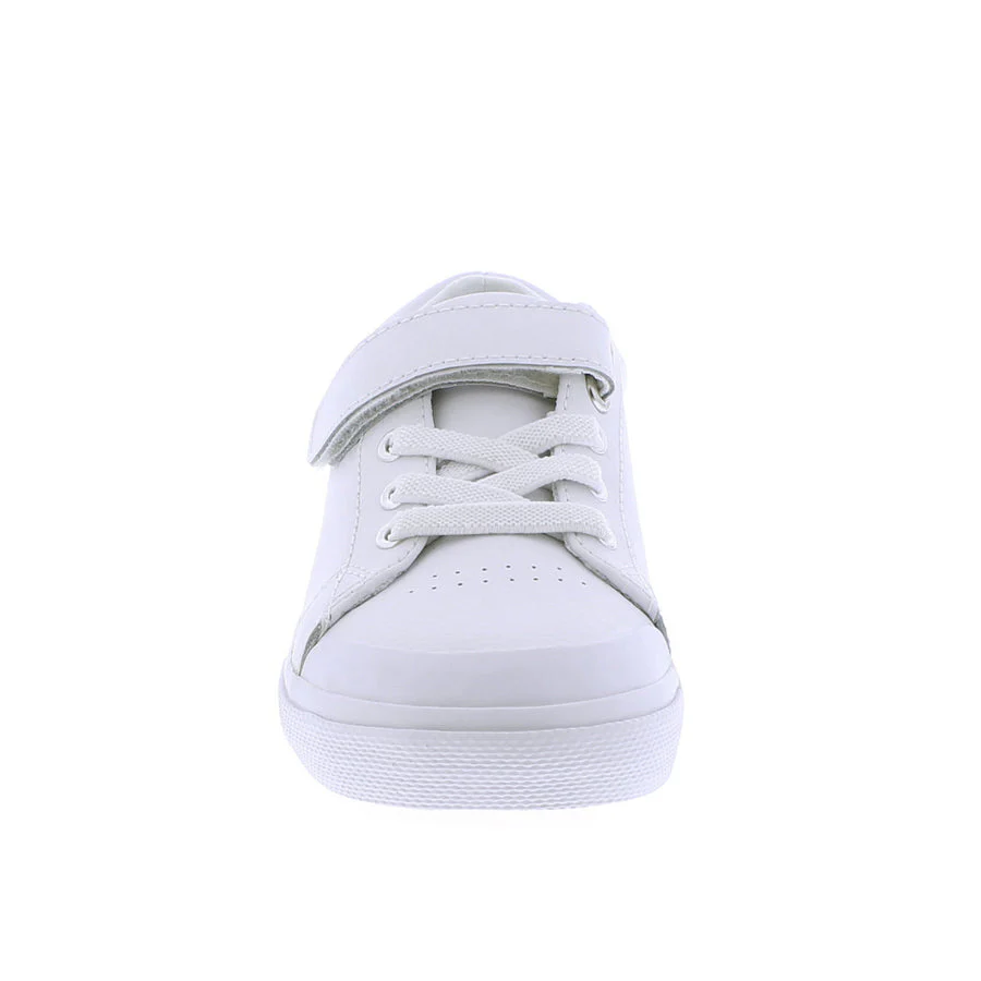 Footmates Jordan Reese Sneaker- White Leather - Image 3