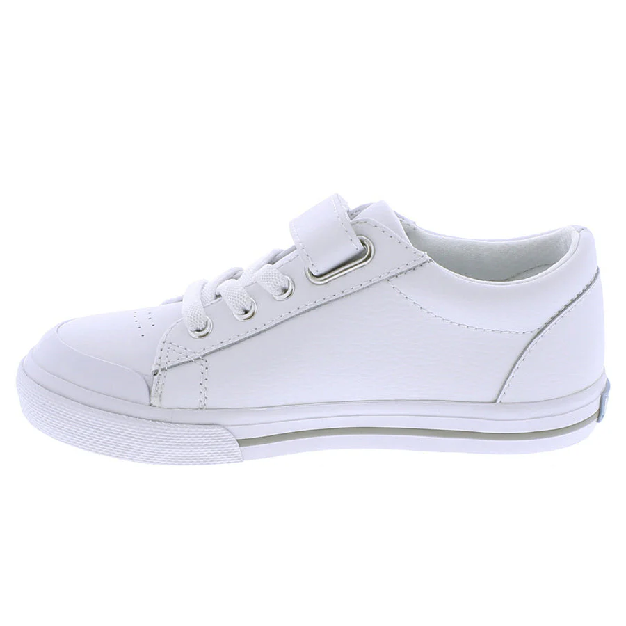 Footmates Jordan Reese Sneaker- White Leather - Image 5