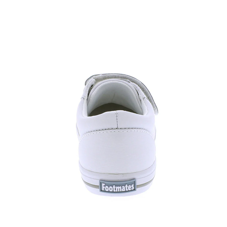 Footmates Jordan Reese Sneaker- White Leather - Image 6