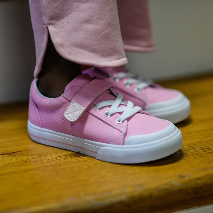 Footmates Jordan Velcro Sneaker- BUBBLEGUM - Image 10