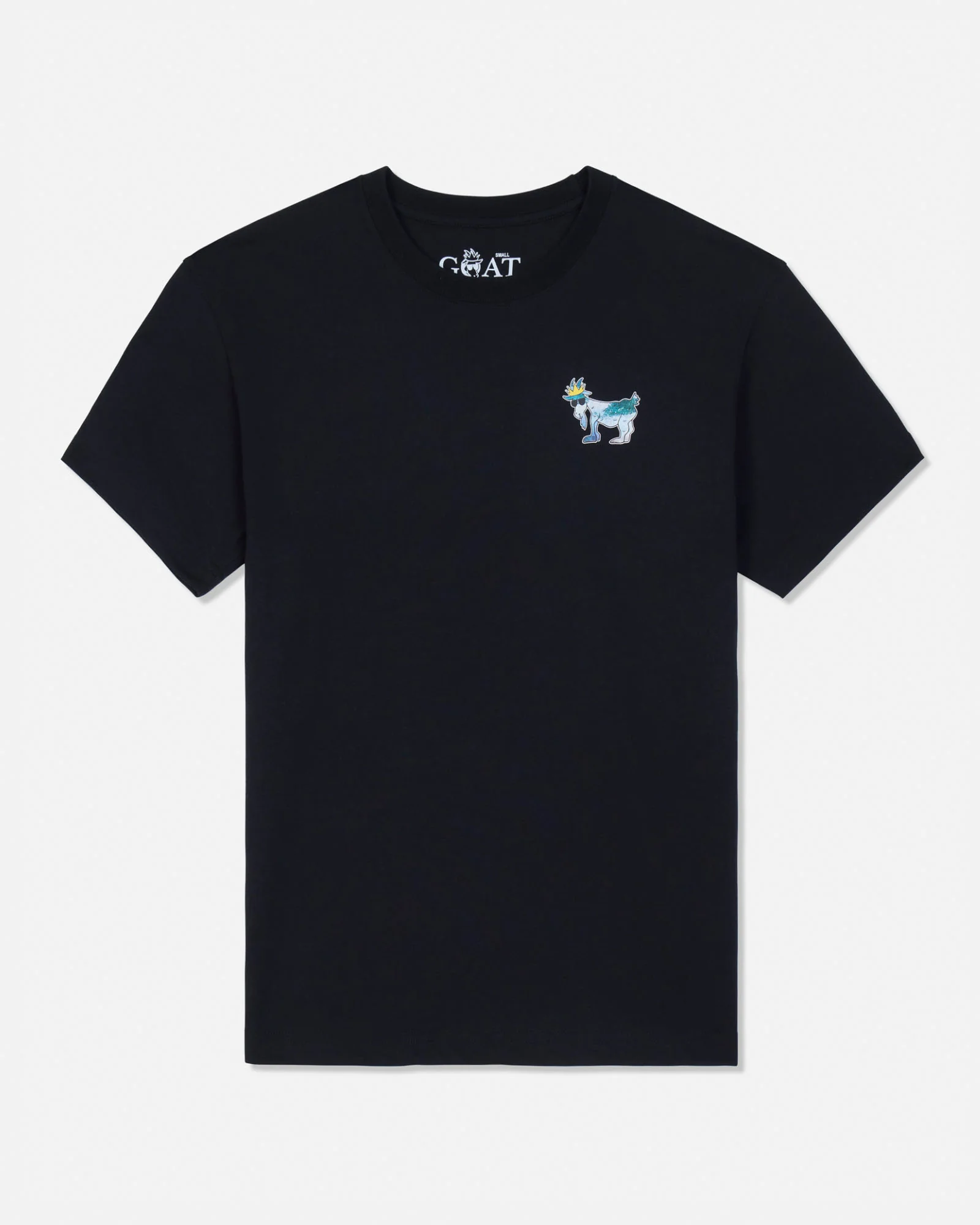 GOAT USA -BLACK-WAVES WAVES T-Shirt: BLACK - Image 2