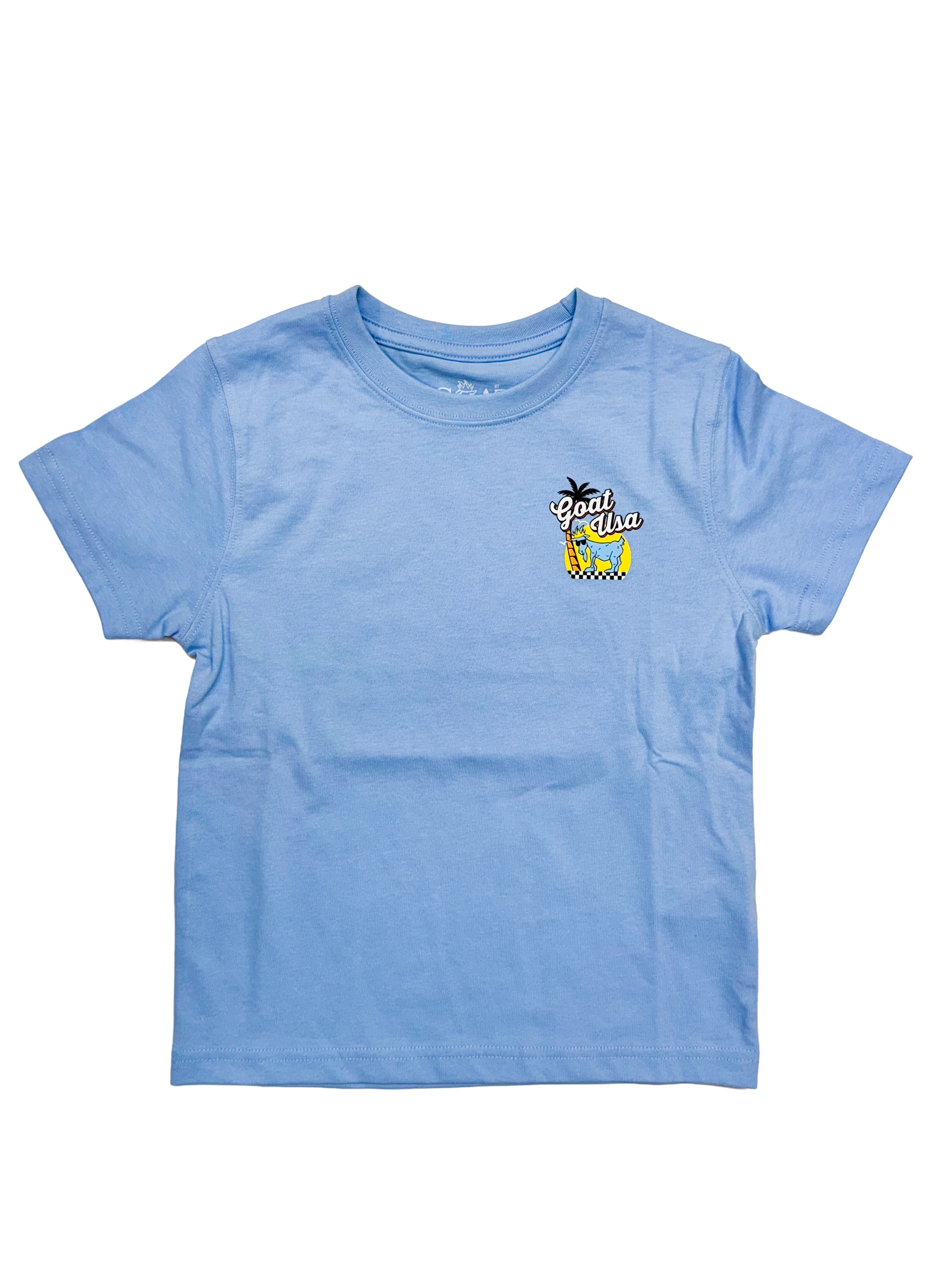 GOAT USA -SURFPALM SURF AND PALM T-Shirt: CAROLINA BLUE - Image 2