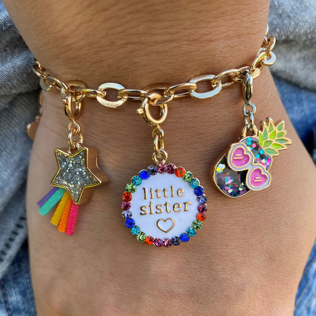 Gold Little Sister Charm - Image 2