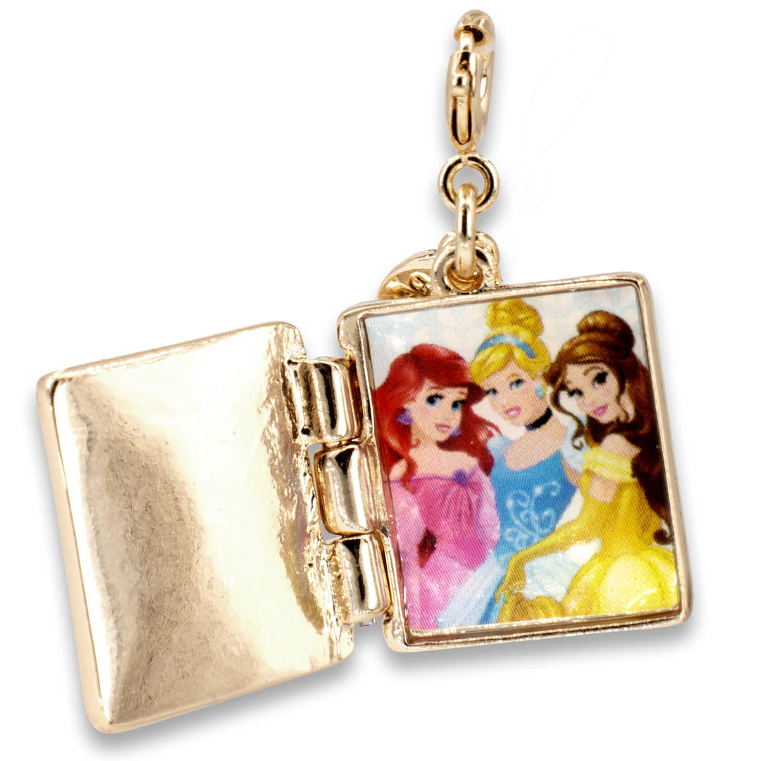 Gold Princess Book Charm - Image 2