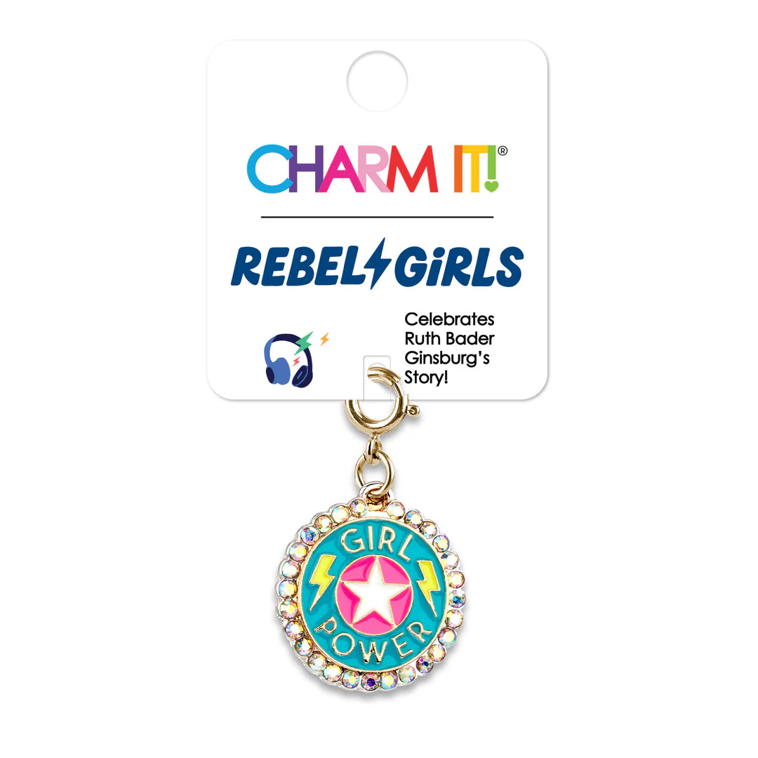 Gold Rebel Girls Girl Power Charm - Image 2