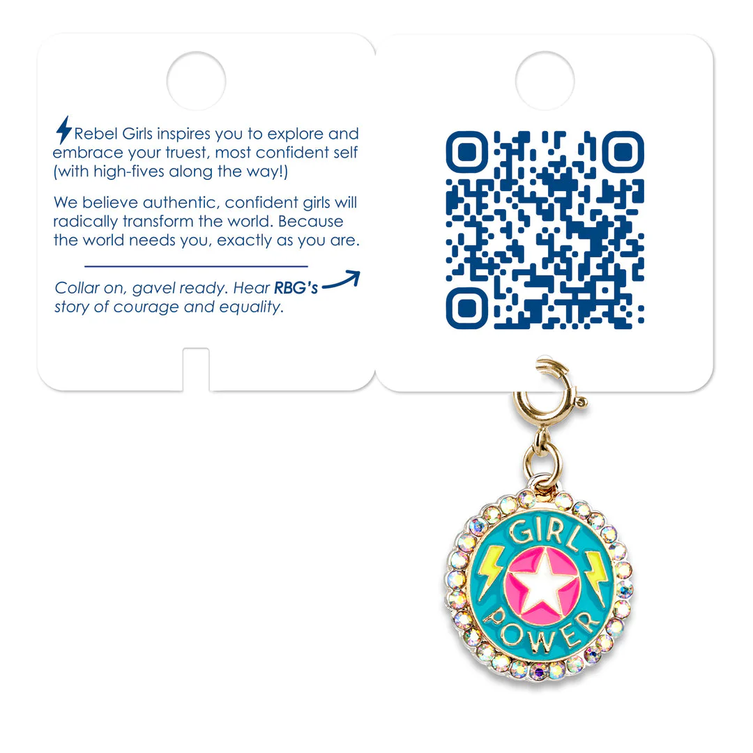 Gold Rebel Girls Girl Power Charm - Image 3