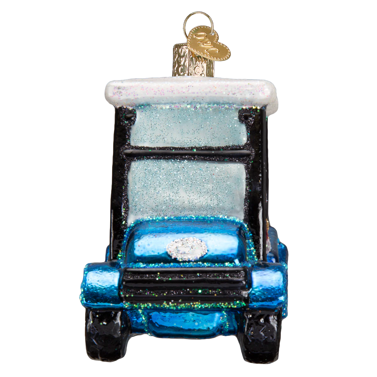 Golf Cart Santa Ornament - Image 3