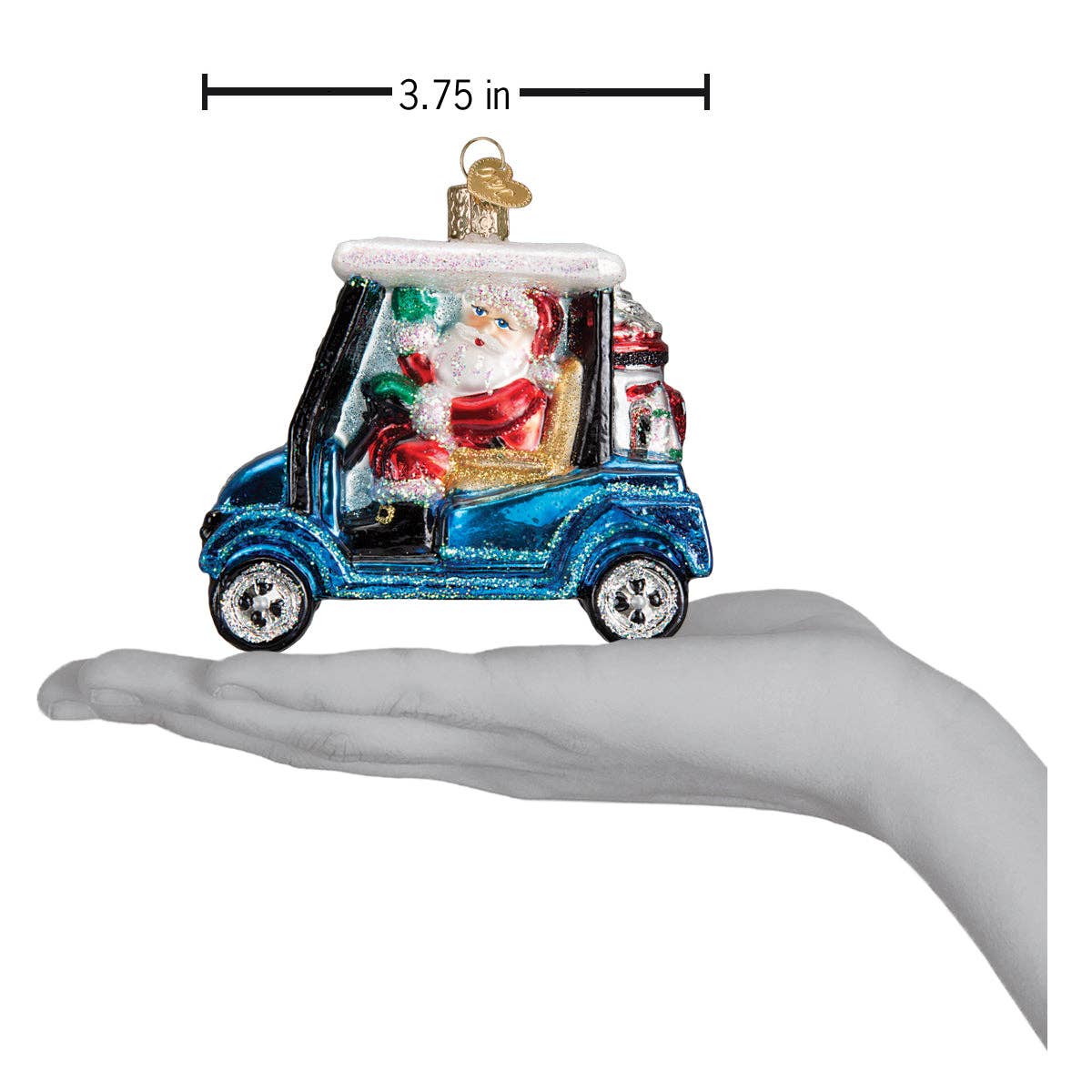 Golf Cart Santa Ornament - Image 5