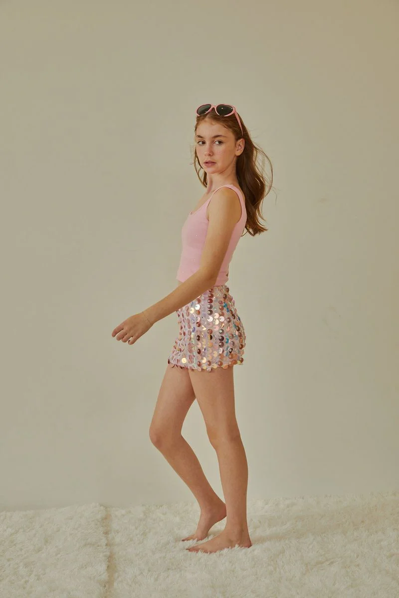 Harlow Light Pink Heart Cut Out Tank - Image 7