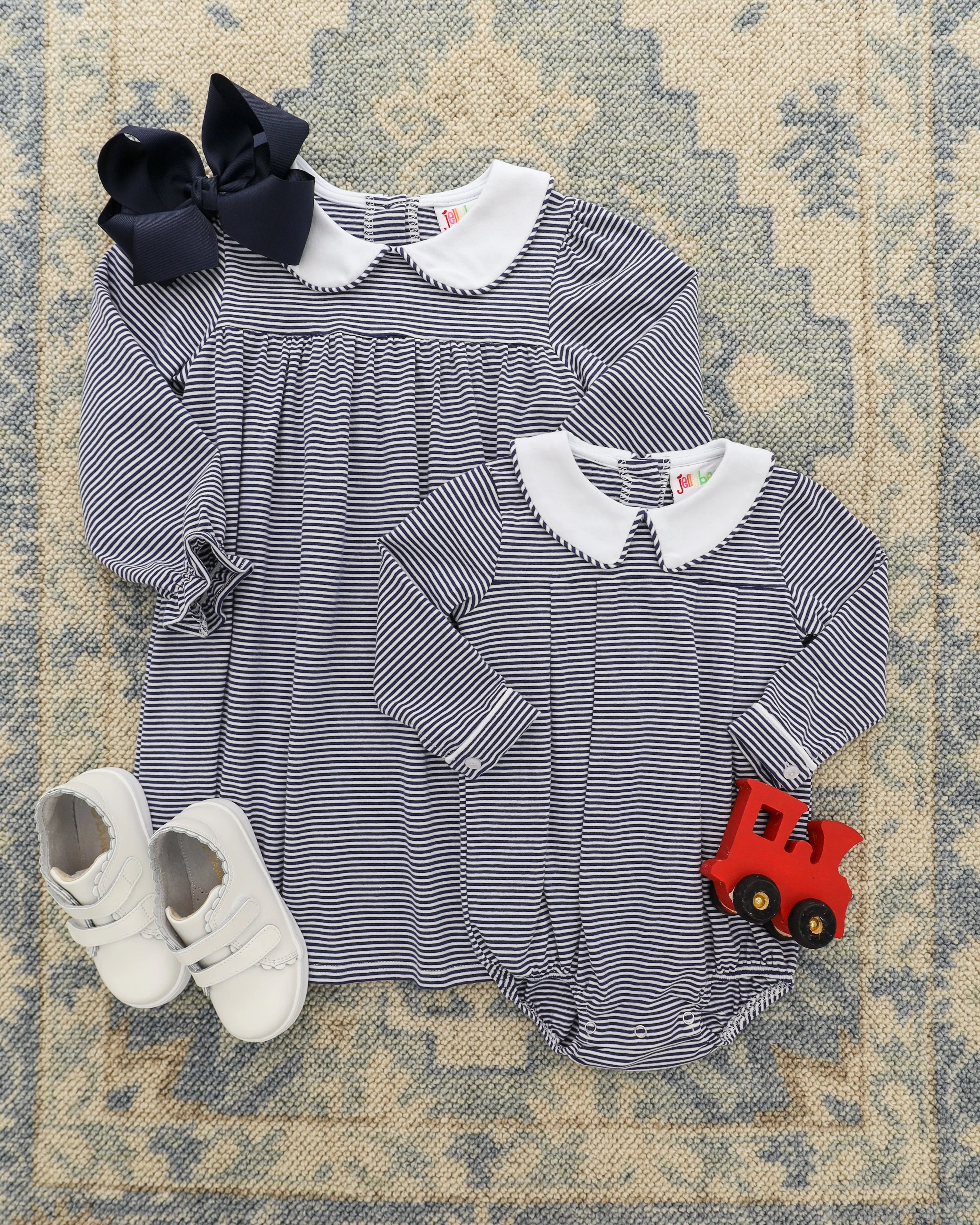 Henry Bubble - Navy Stripe Jellybean by Smock Candy - Image 5