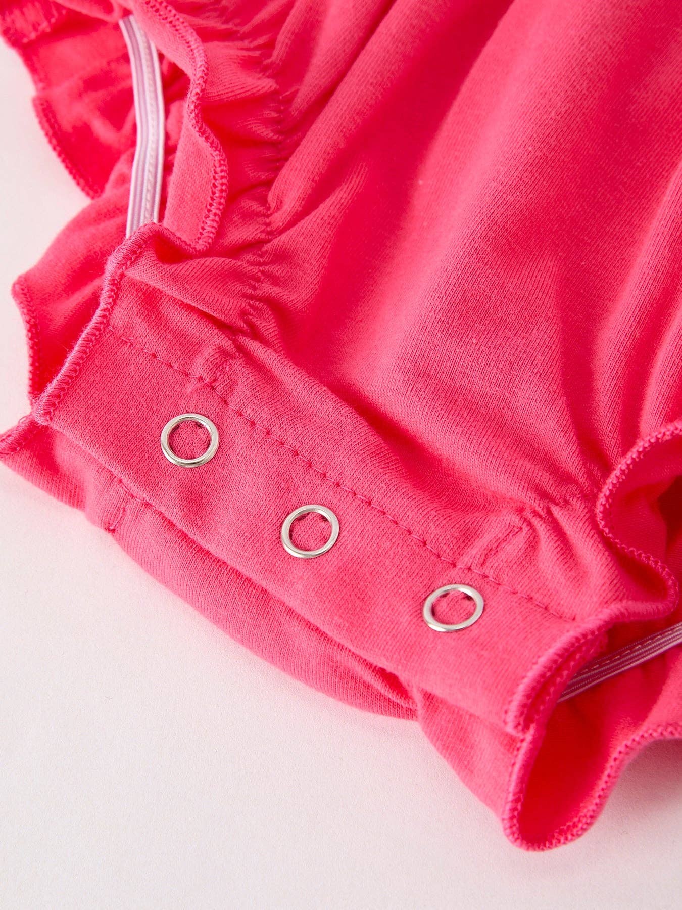 Rylee Faith Hot Pink Smocked Cross Bubble - Image 4