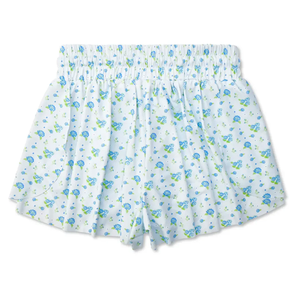 Iscream Blue Floral Butterfly Shorts - Image 2
