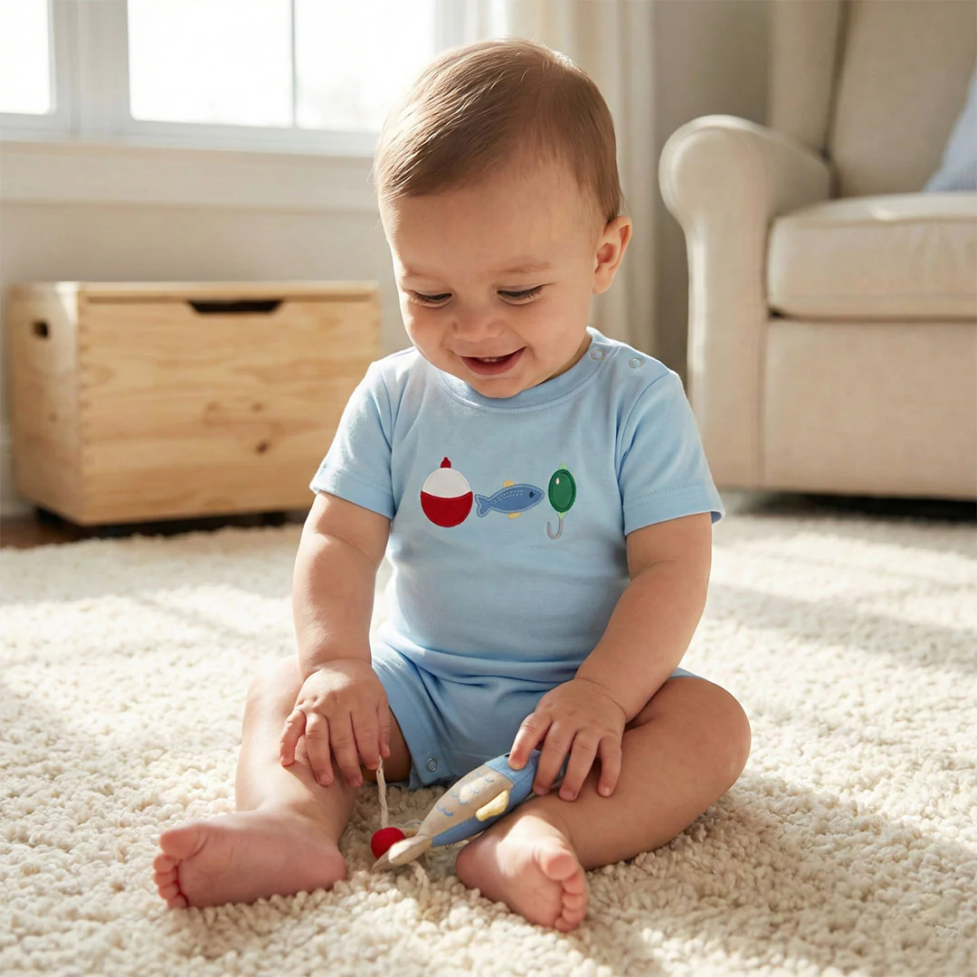 Ishtex Fishing Boys Romper - Image 2