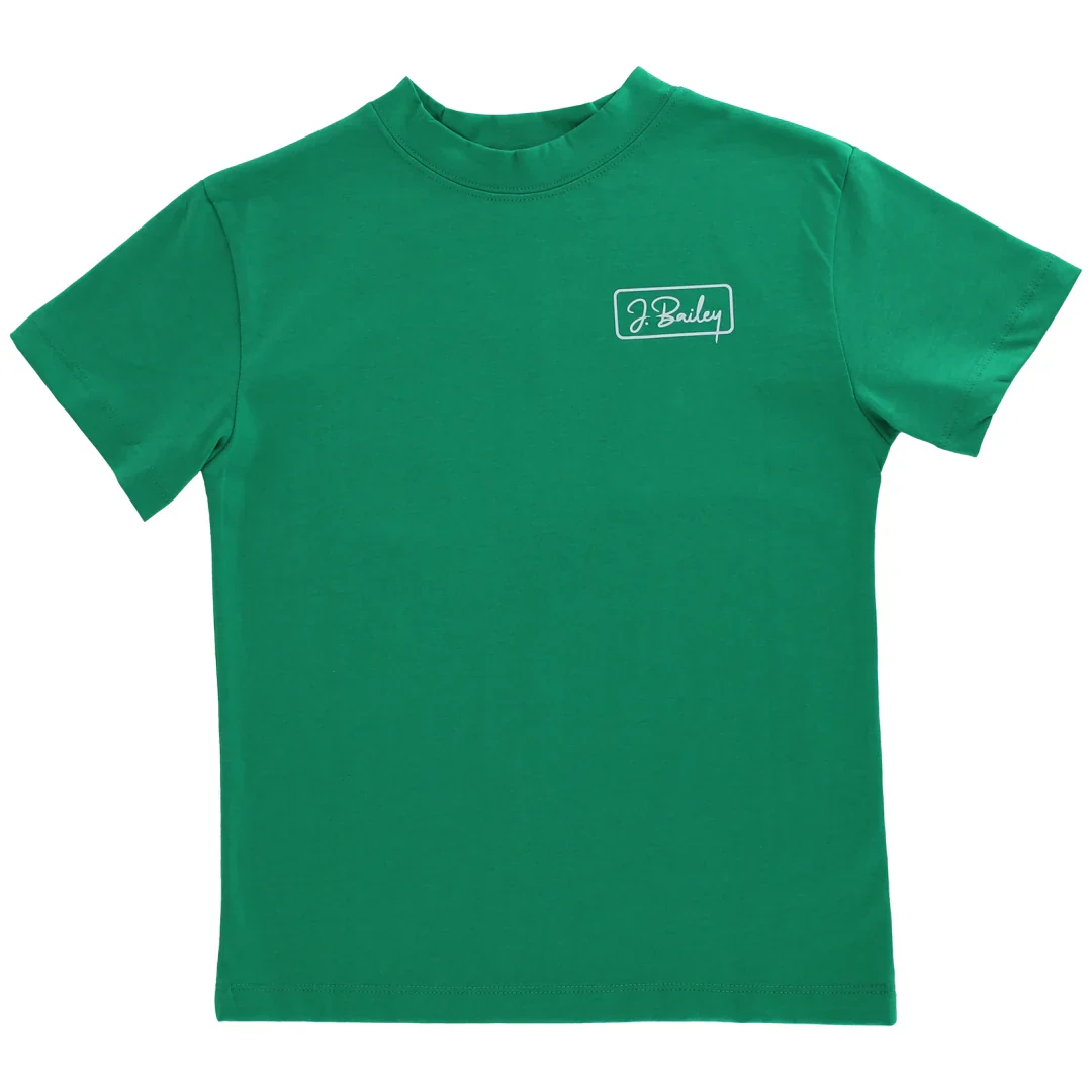 J. Bailey Logo Tee - Sailboat on Green - Image 2