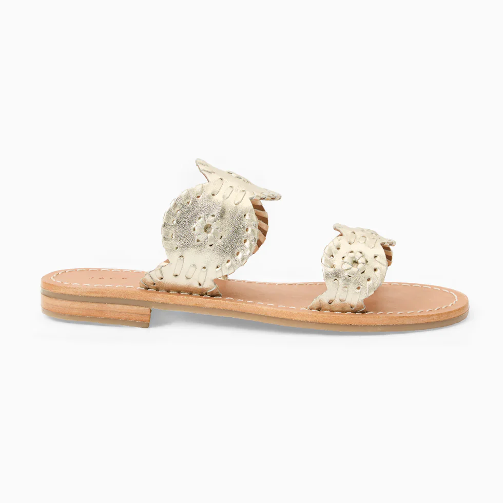 Jack Rogers Girls Lauren Sandal Platinum - Image 2