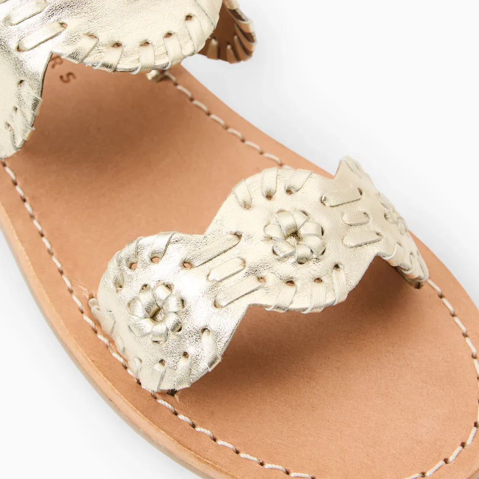 Jack Rogers Girls Lauren Sandal Platinum - Image 6
