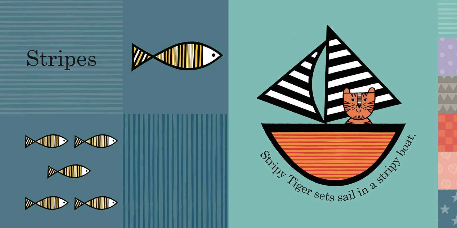 Jane Foster's Stripy Tiger Pattern Book by Jane Foster: Board Books; 16 pages / English - Image 2