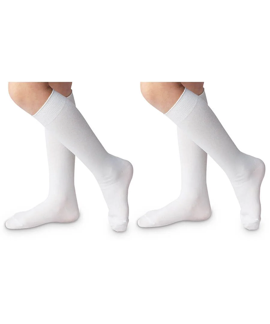 Jefferies Socks Classic White Nylon Knee High Socks 1 Pair - Image 5