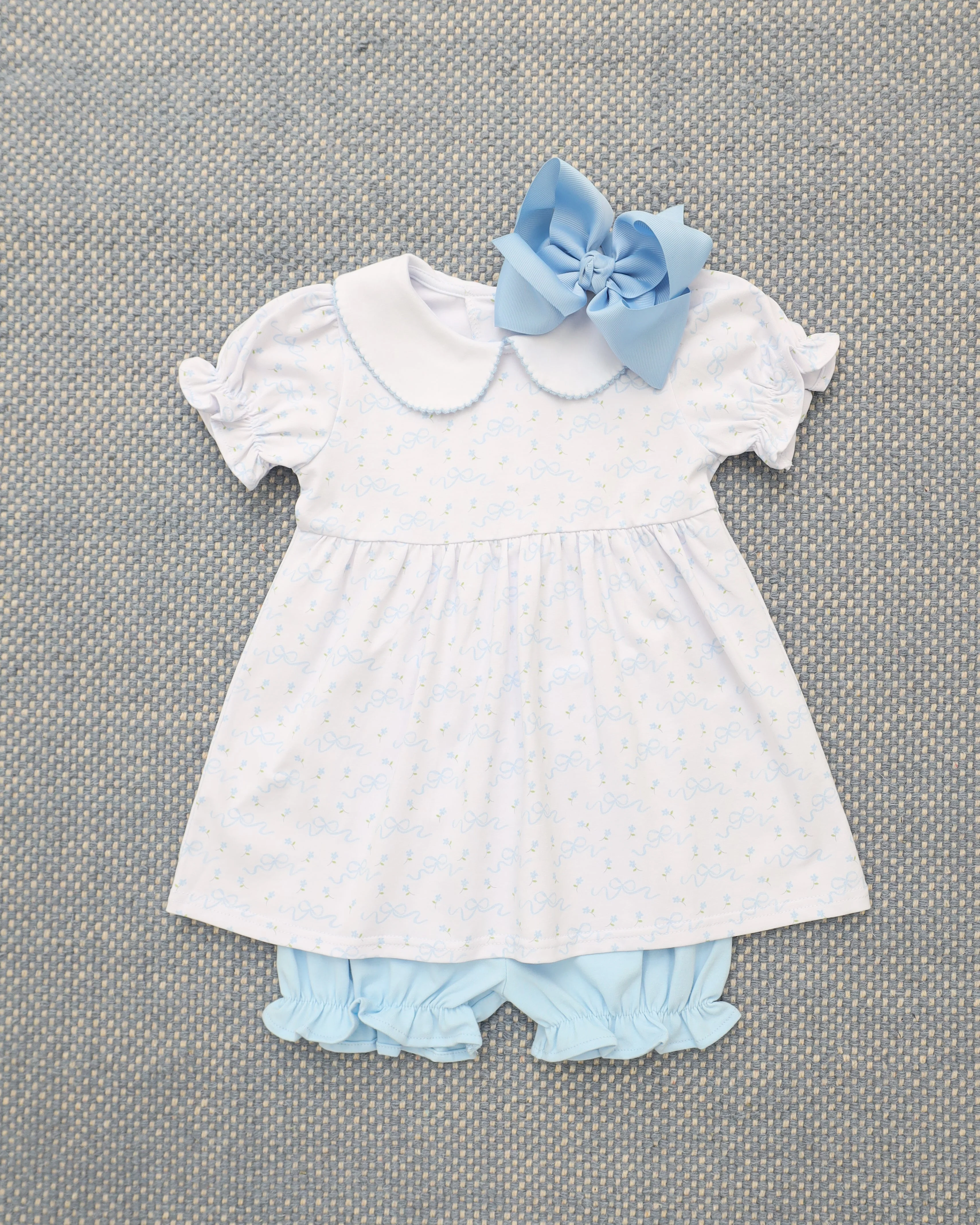 Jellybean Blooming Bows Charlotte Bloomer Set - Image 5