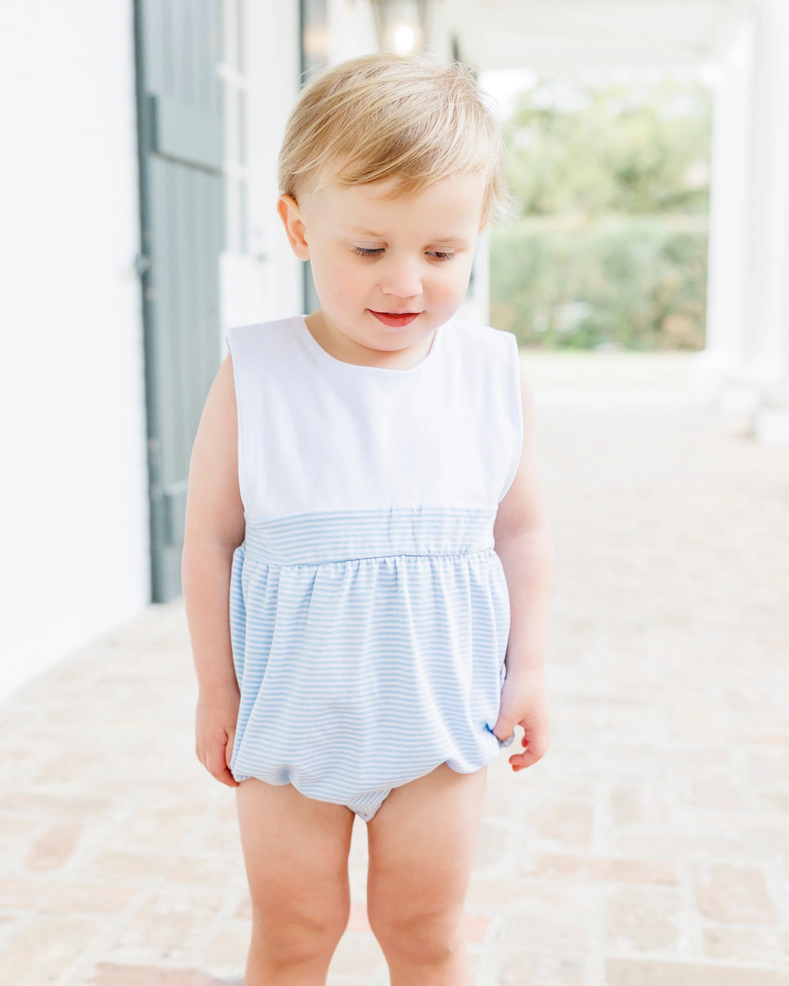 Jellybean Boy Benjamin Bubble- Light Blue Stripe - Image 2