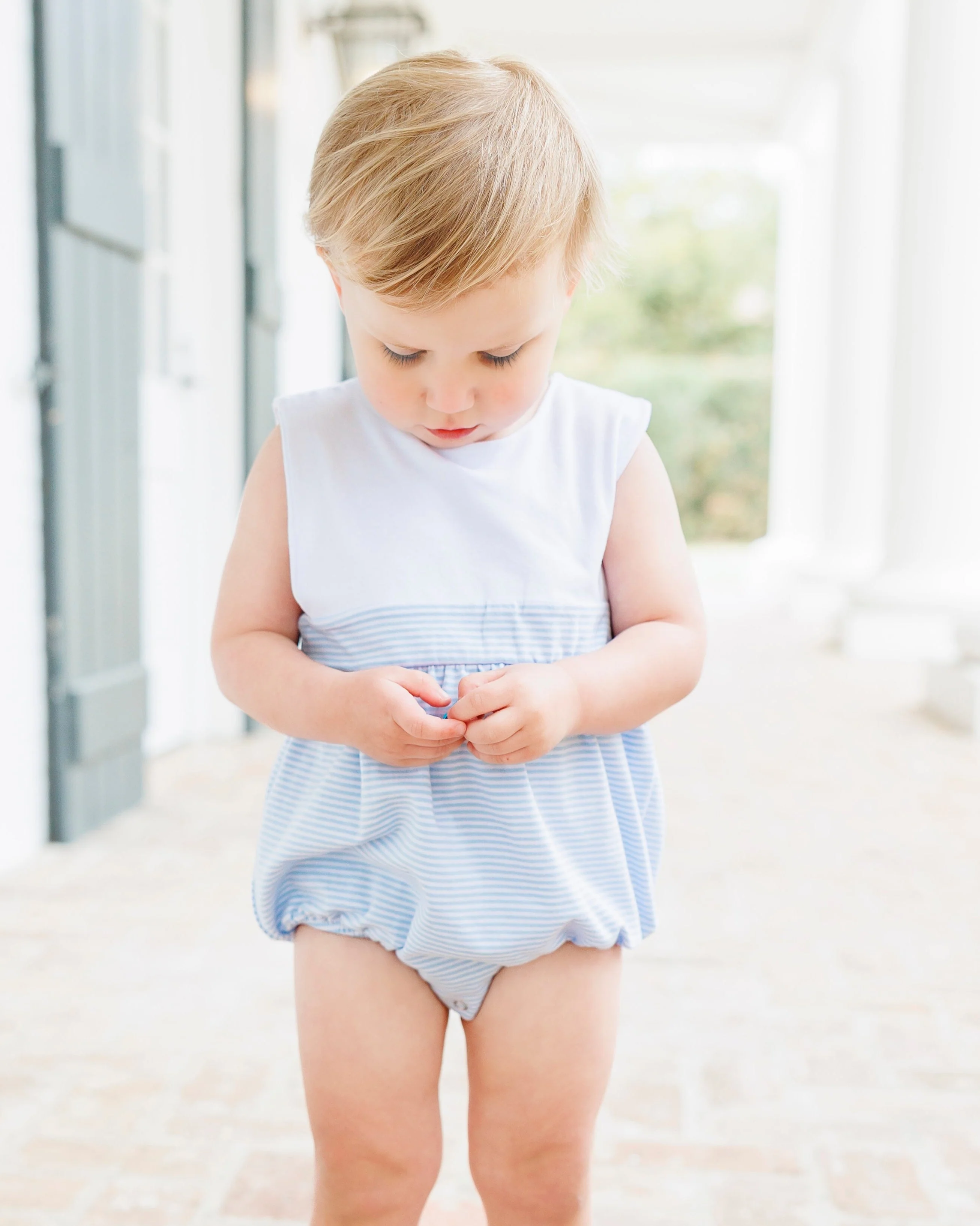 Jellybean Boy Benjamin Bubble- Light Blue Stripe - Image 4