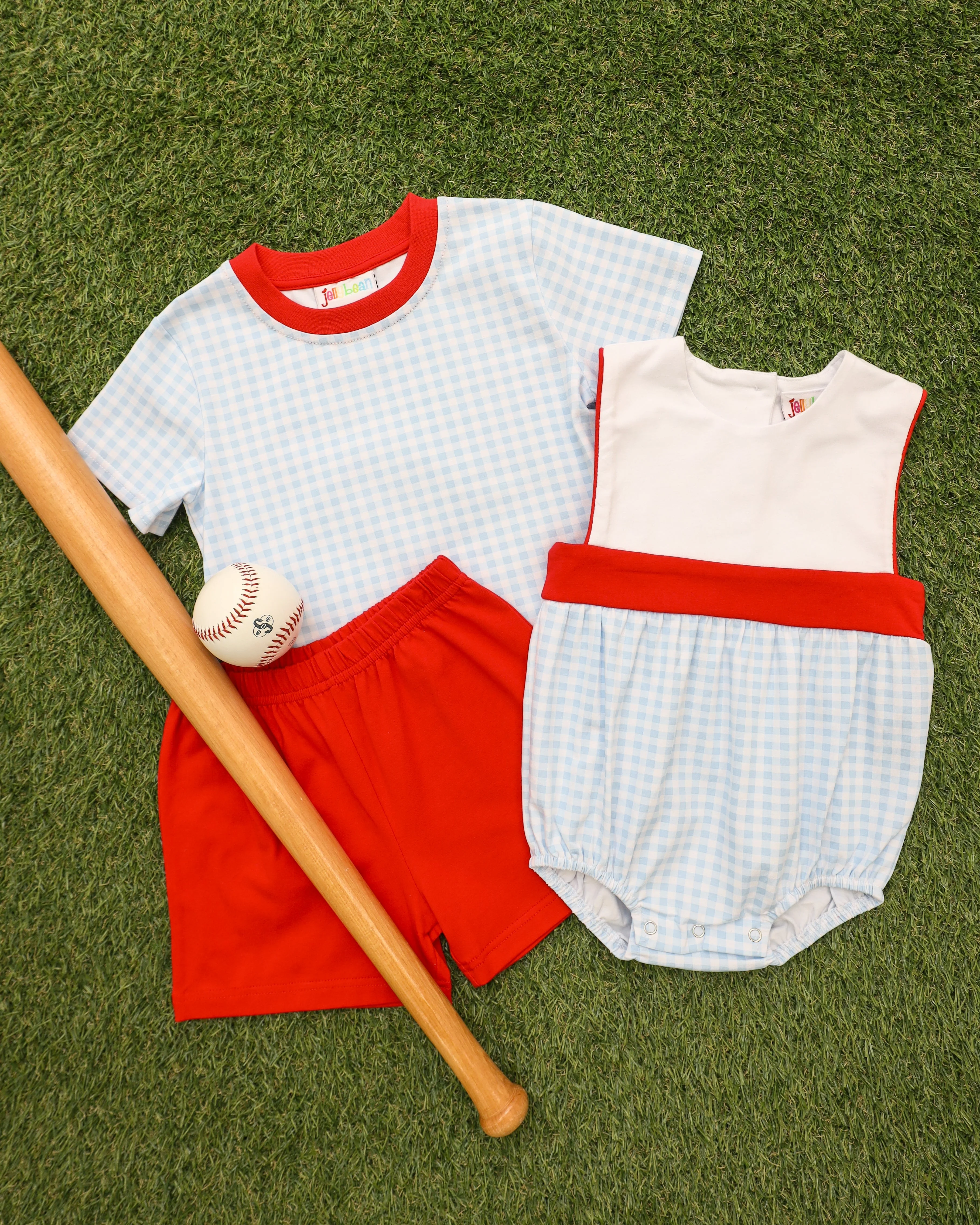Jellybean Boy Benjamin Bubble- Southern Summer Gingham - Image 3