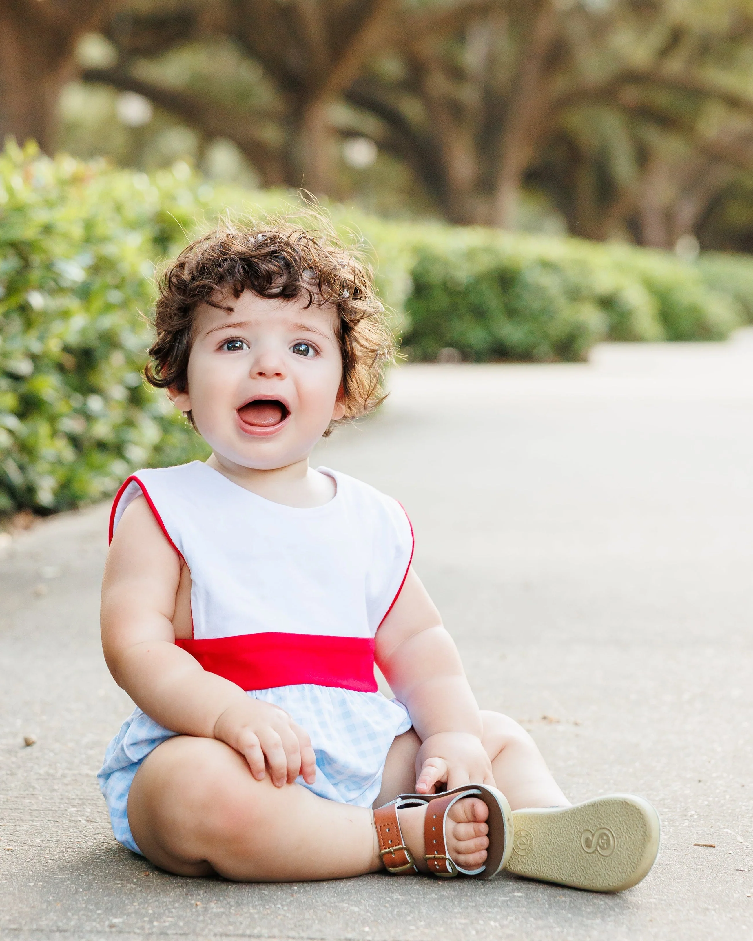 Jellybean Boy Benjamin Bubble- Southern Summer Gingham - Image 4